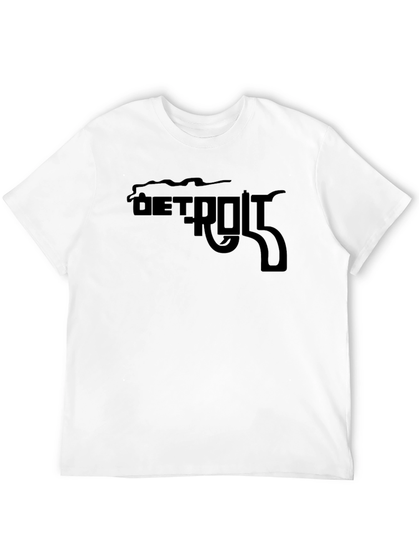 Detroit Gun Graphic Black T-Shirt