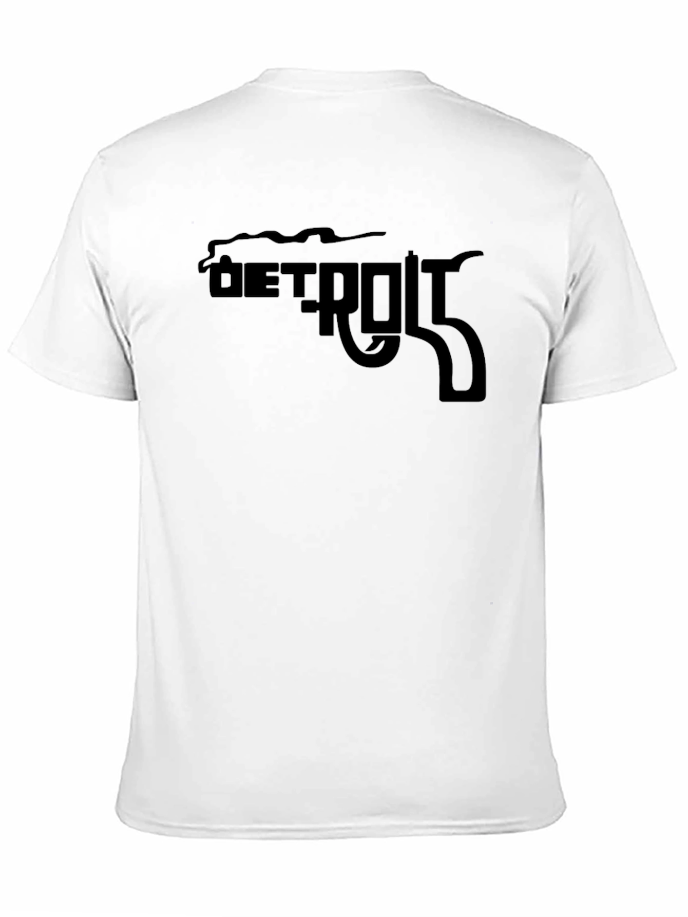 Detroit Gun Graphic Black T-Shirt