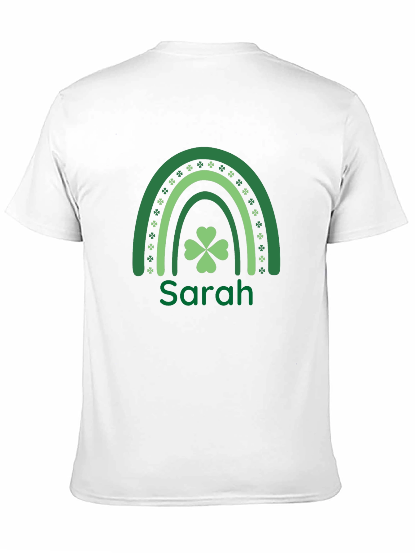 Sarahs St. Patricks Day Rainbow Clover Tee