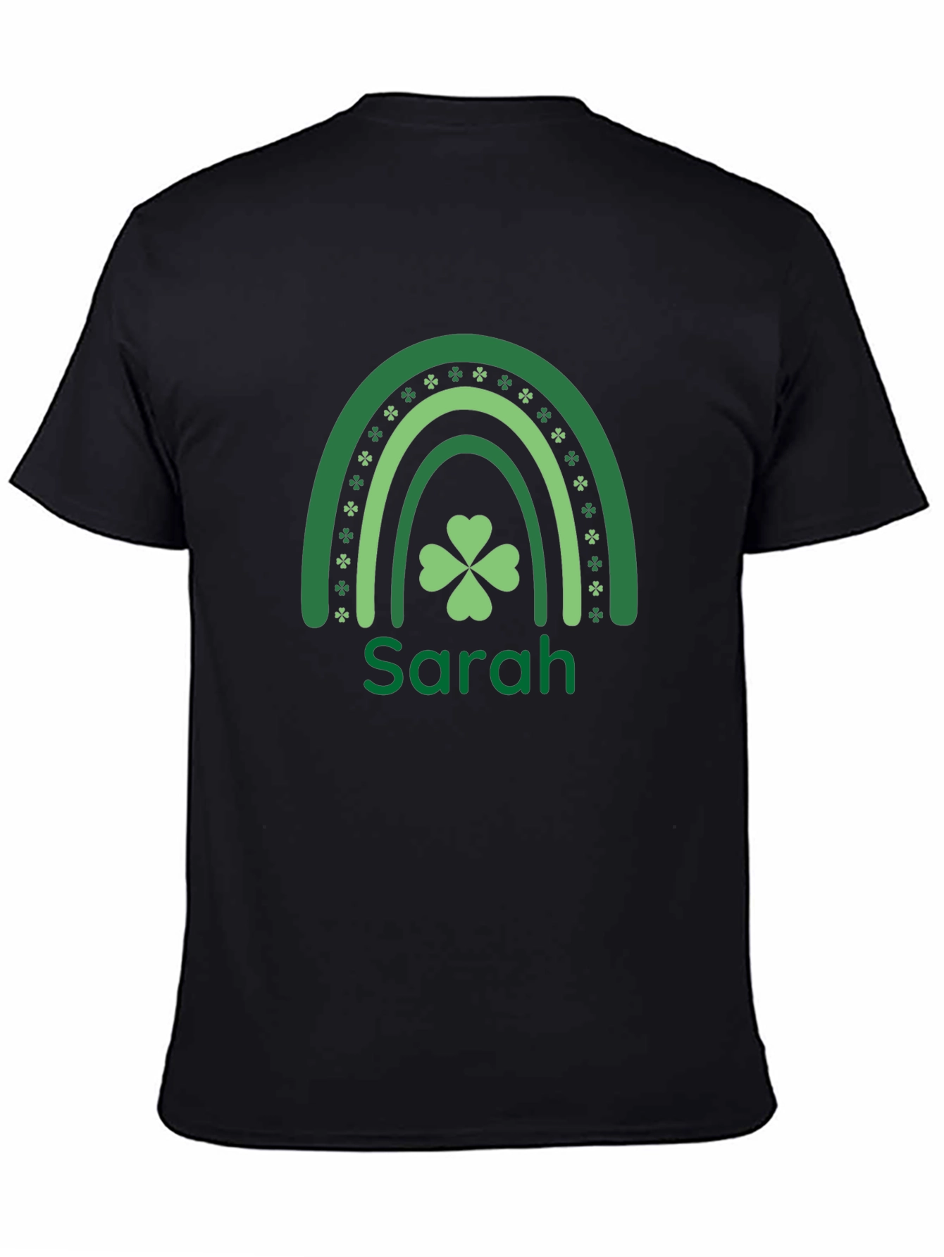 Sarahs St. Patricks Day Rainbow Clover Tee