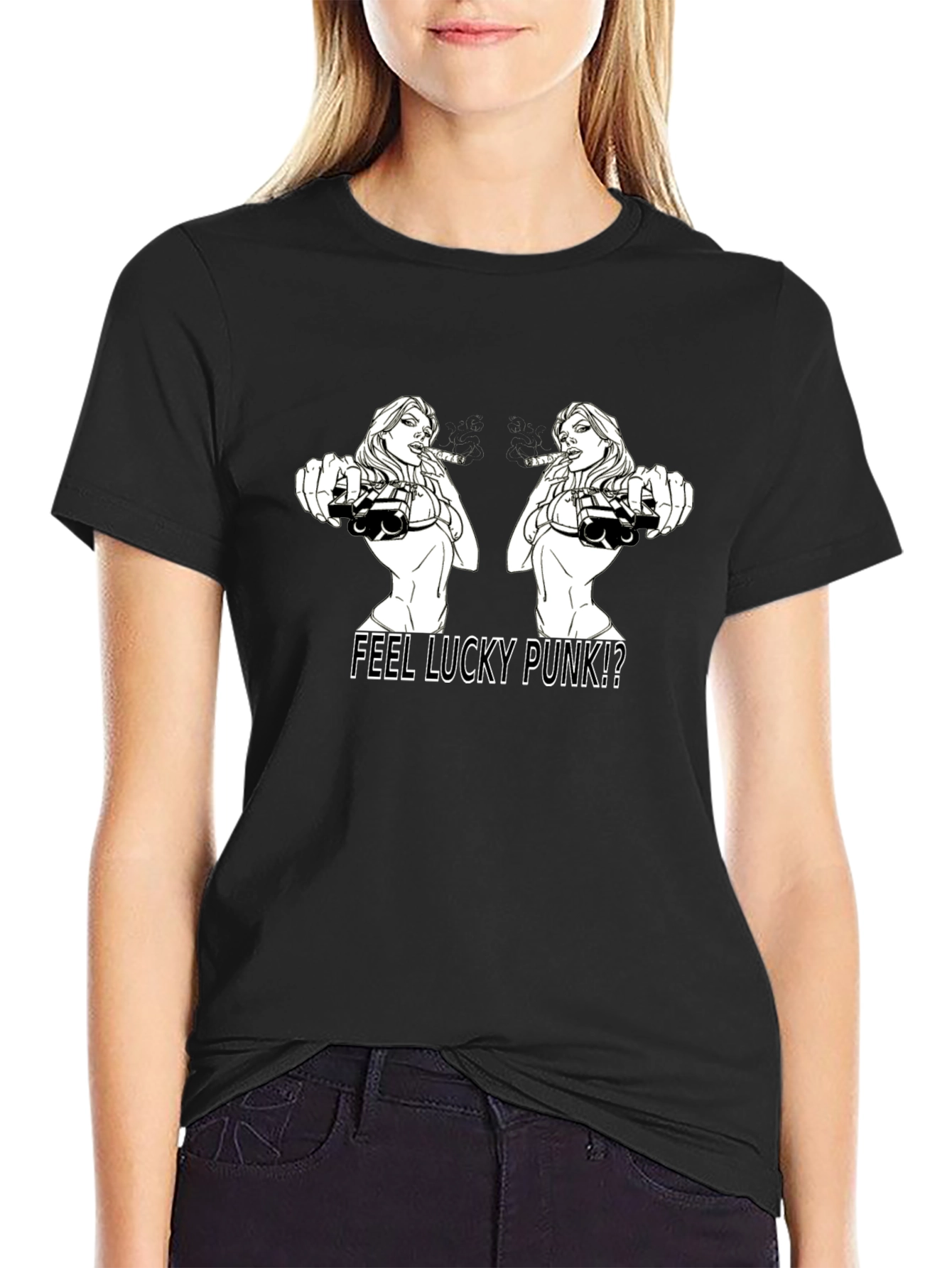 Feel Lucky Punk Graphic T-Shirt