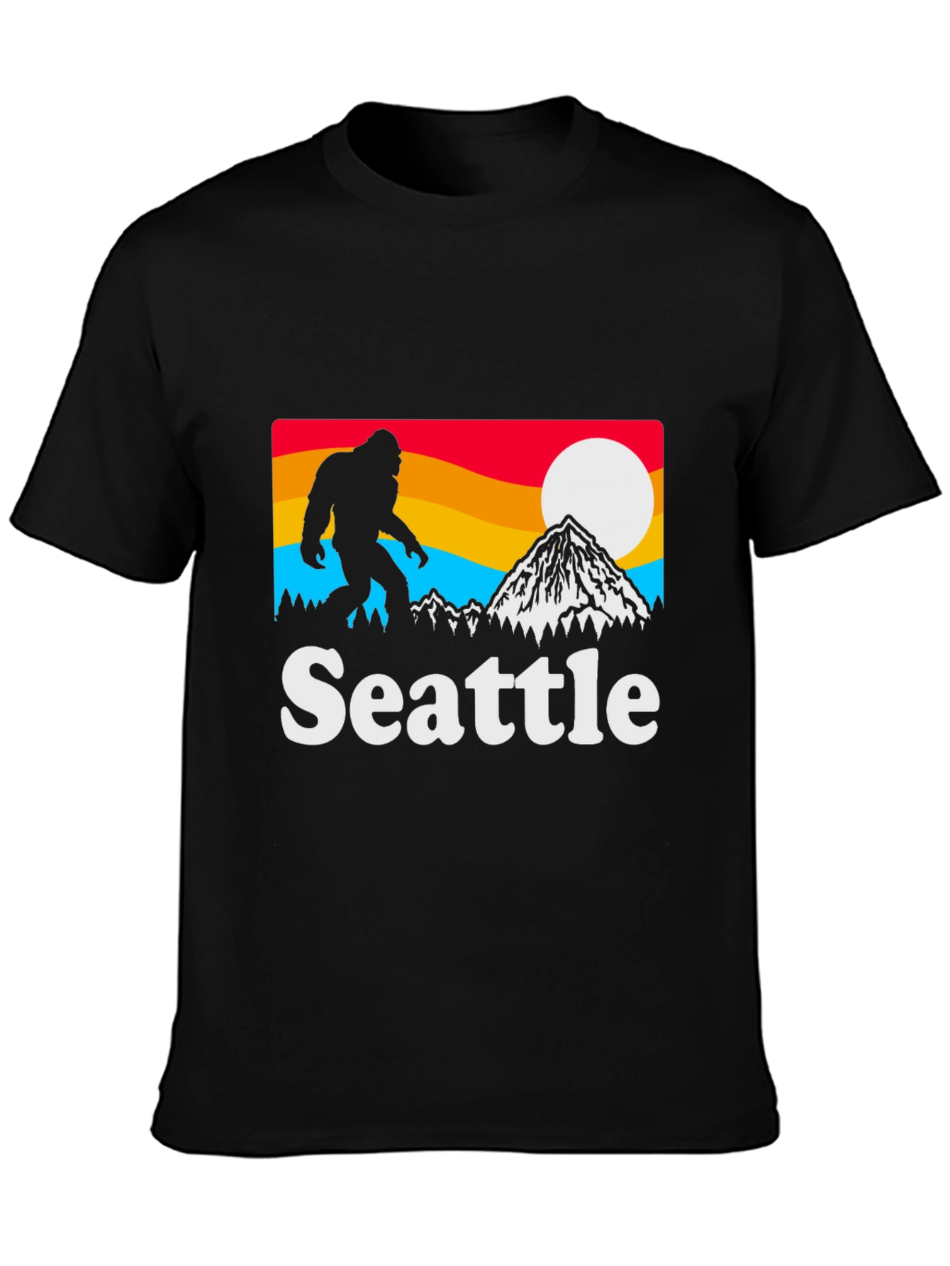 Seattle Bigfoot T-Shirt - Mountain Design