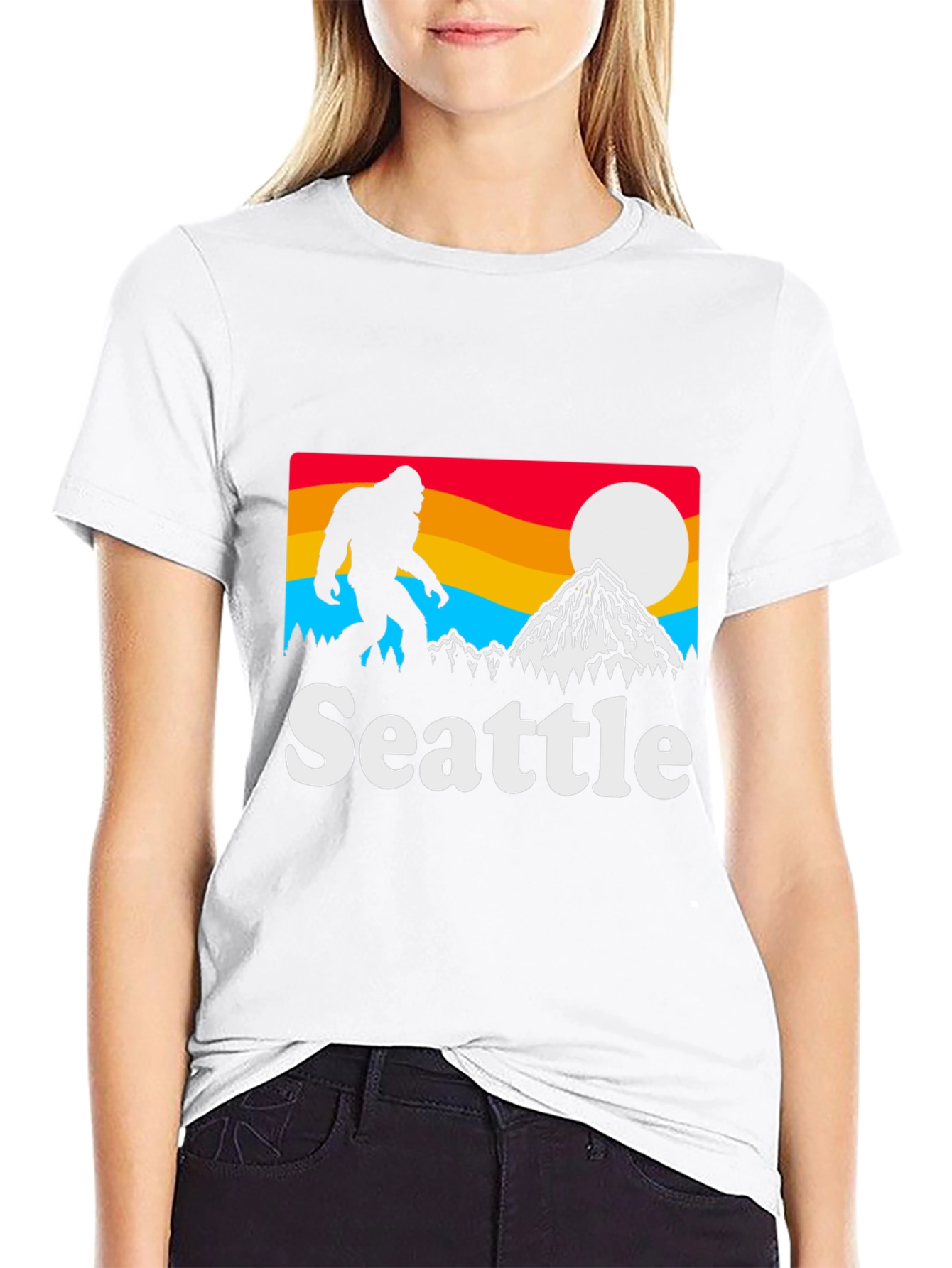 Seattle Bigfoot T-Shirt - Mountain Design
