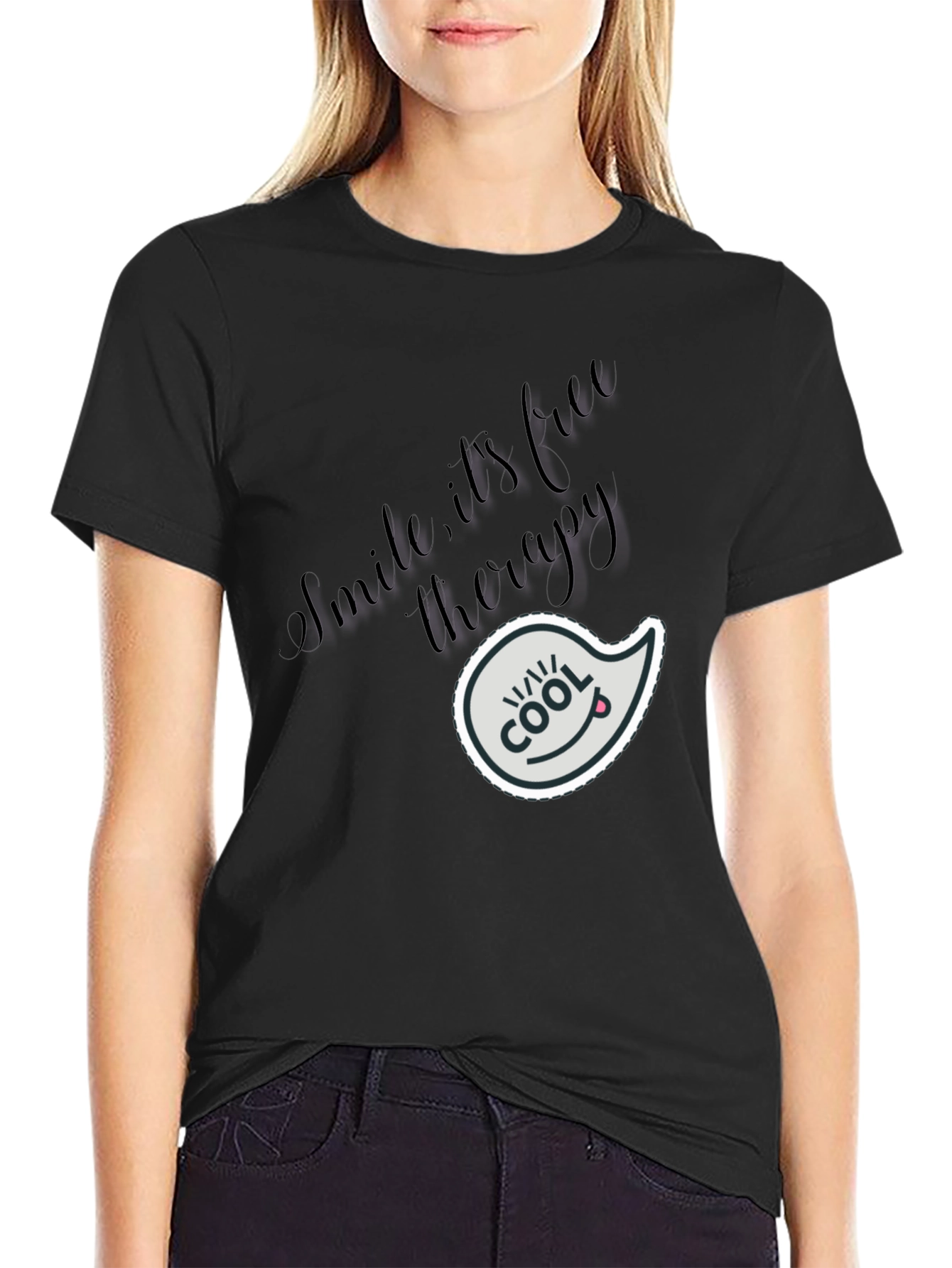 Smile Therapy Graphic T-Shirt - Cool Comfort