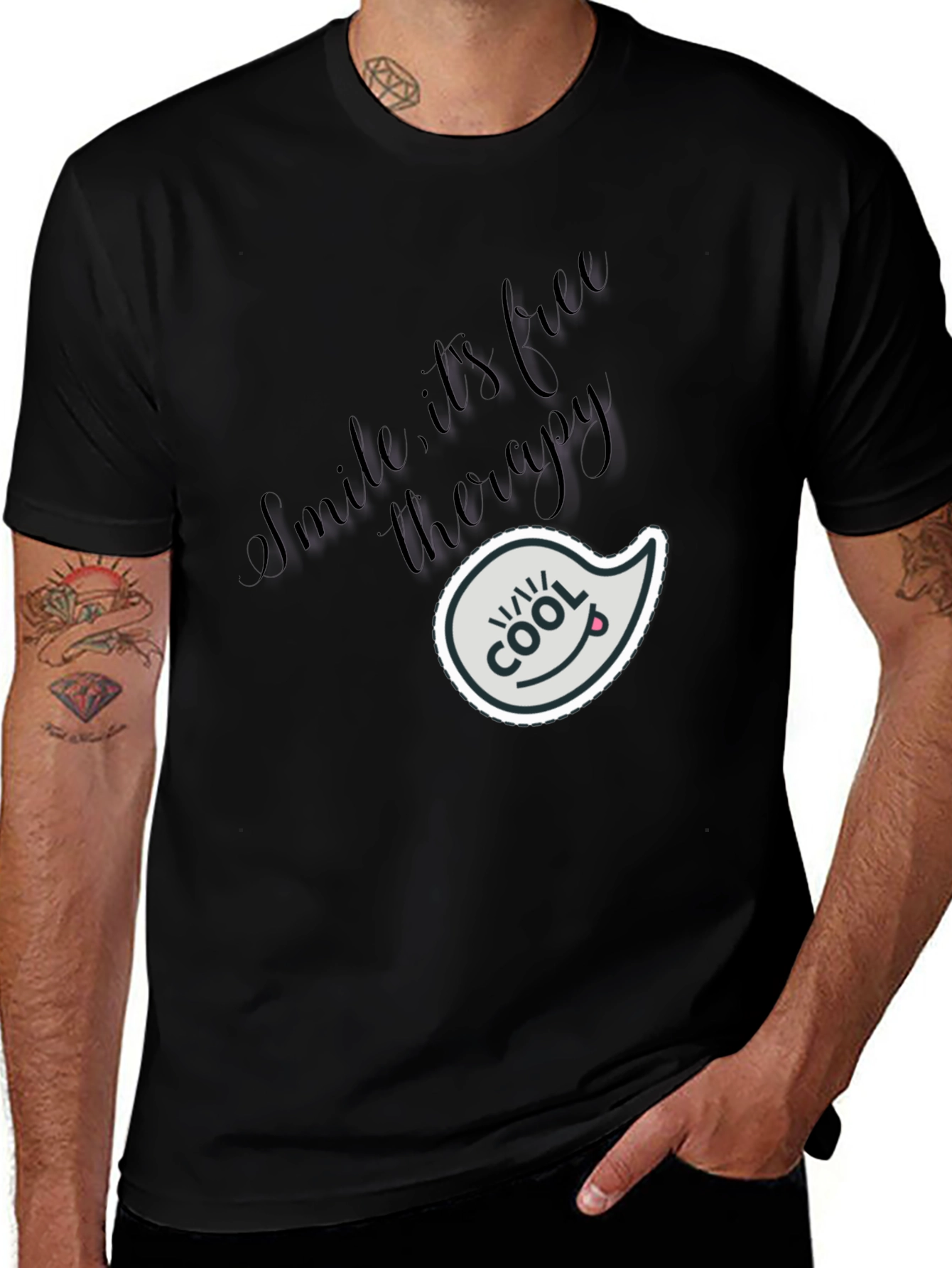 Smile Therapy Graphic T-Shirt - Cool Comfort