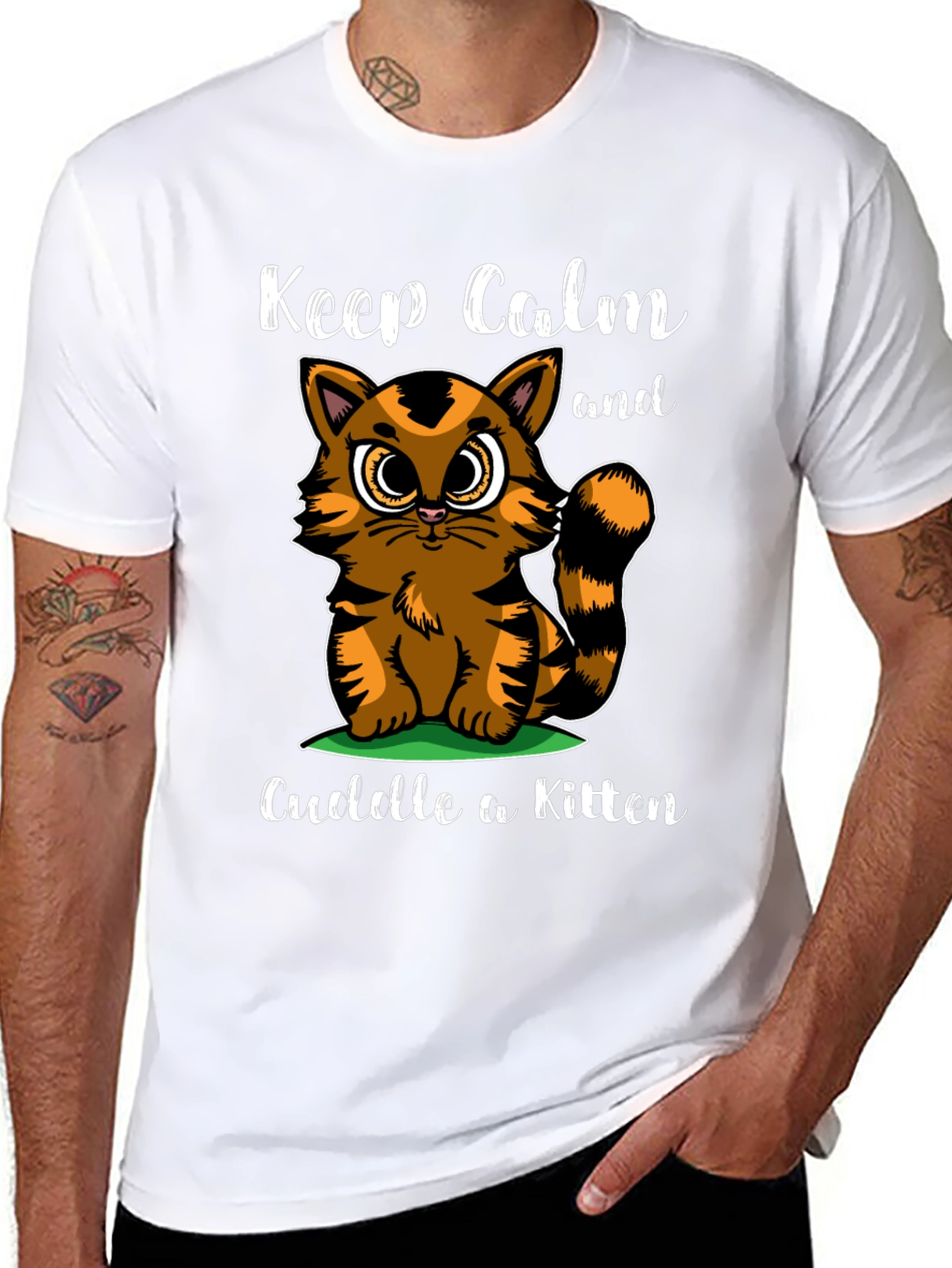 Keep Calm Kitten Graphic T-Shirt