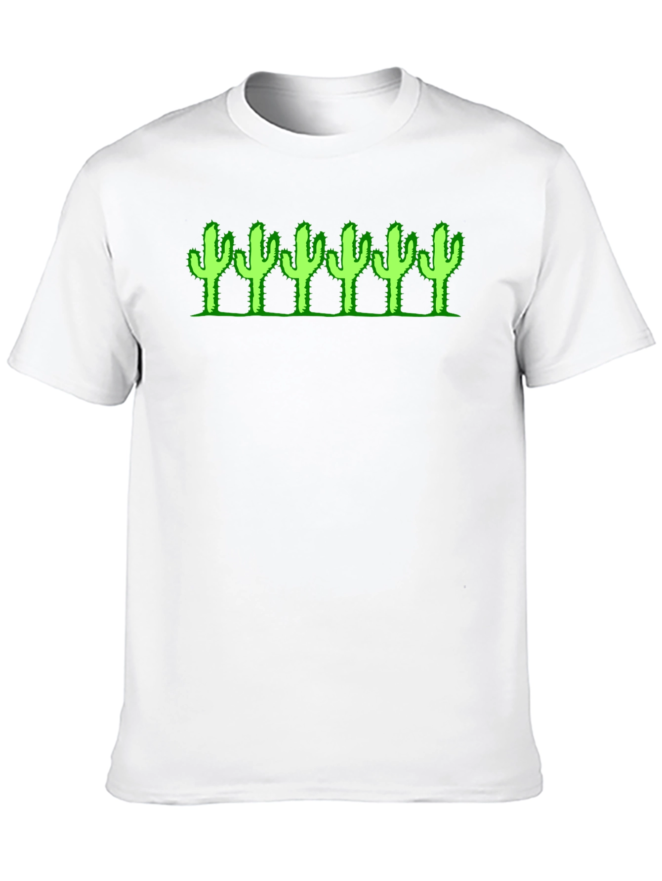 Cactus Graphic Tee - Black Cotton T-Shirt
