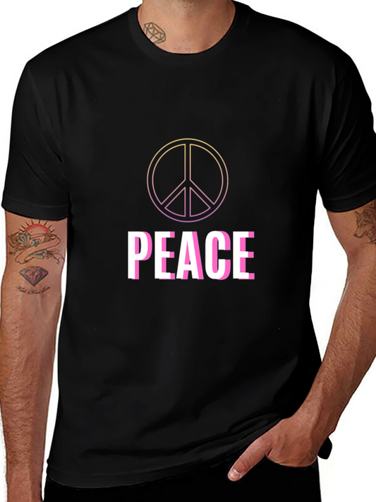 Peace Sign Graphic T-Shirt - Retro Style