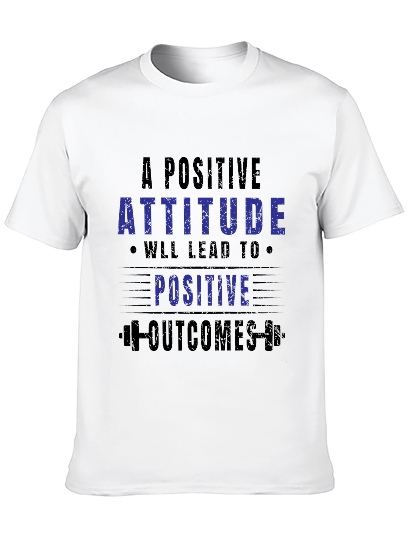 Positive Attitude Graphic T-Shirt - Motivational Tee