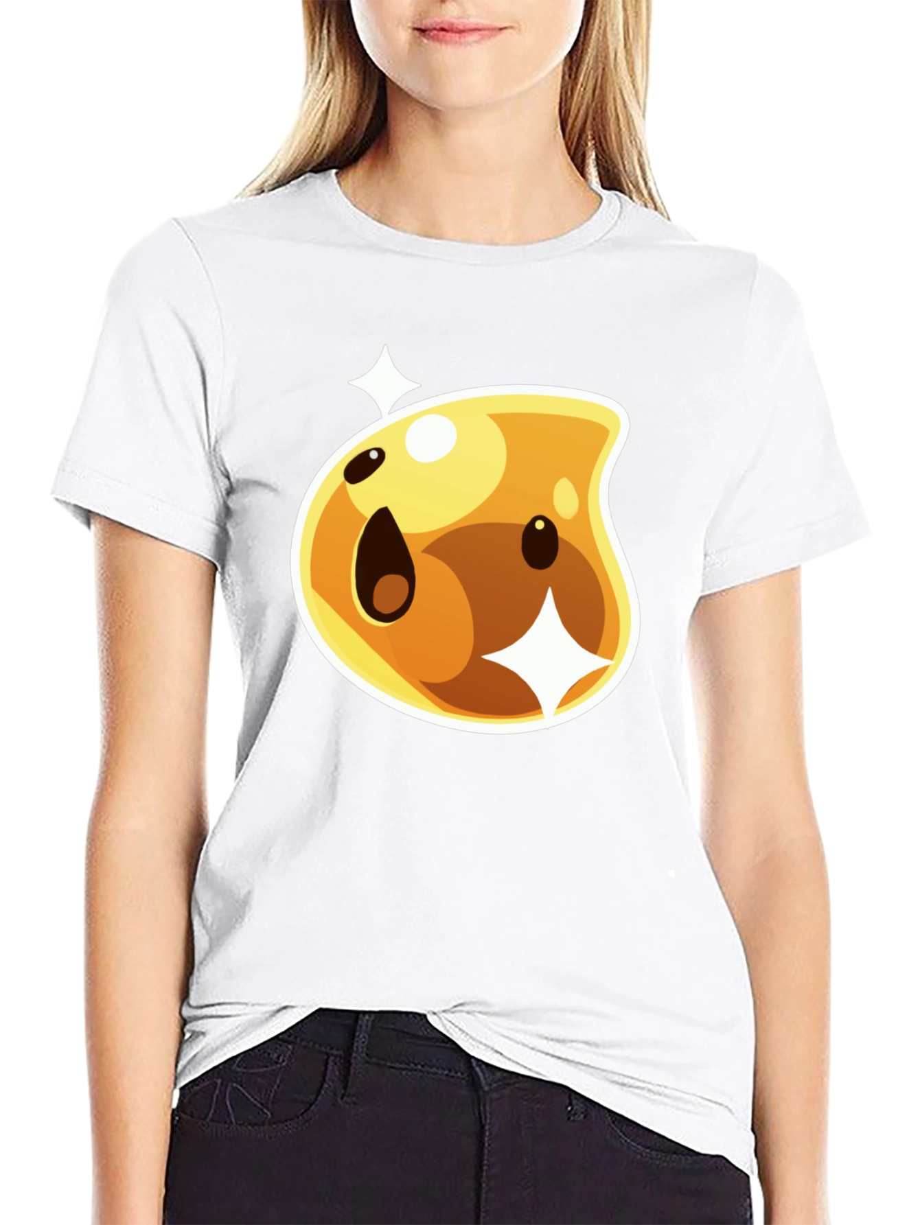 Golden Slime T-Shirt - Fun Cartoon Tee