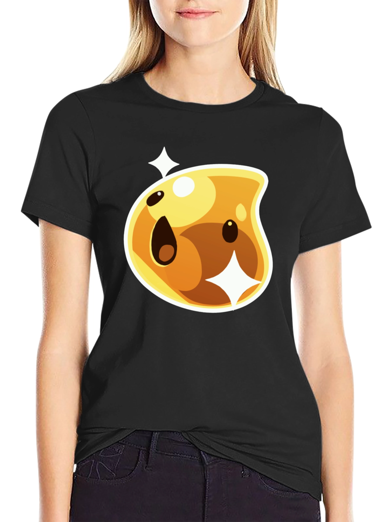Golden Slime T-Shirt - Fun Cartoon Tee