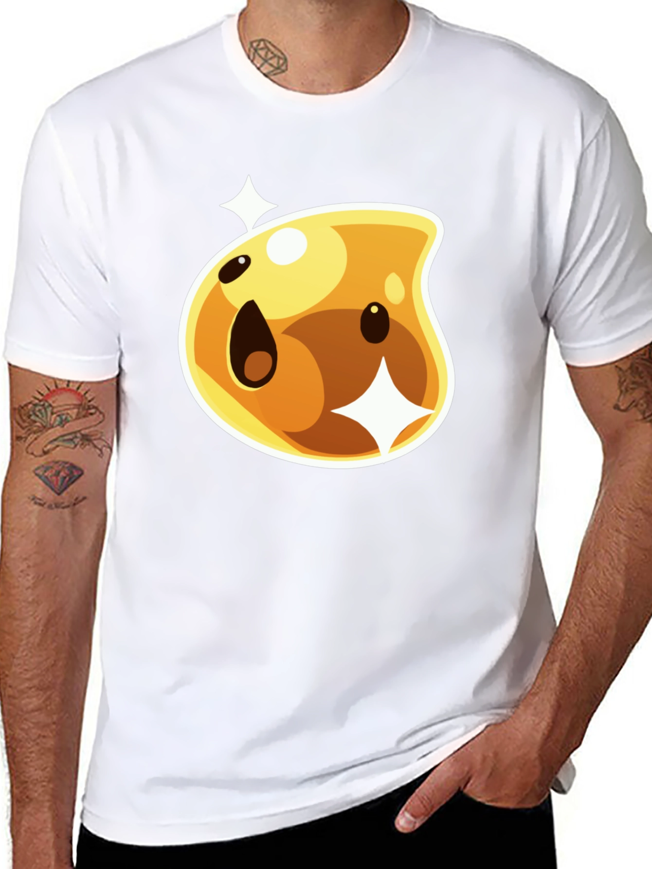 Golden Slime T-Shirt - Fun Cartoon Tee