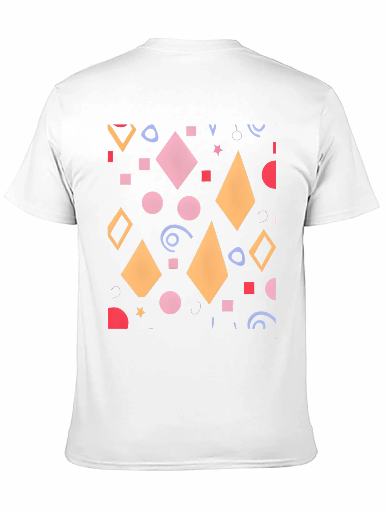 Geometric Patterned Black T-Shirt