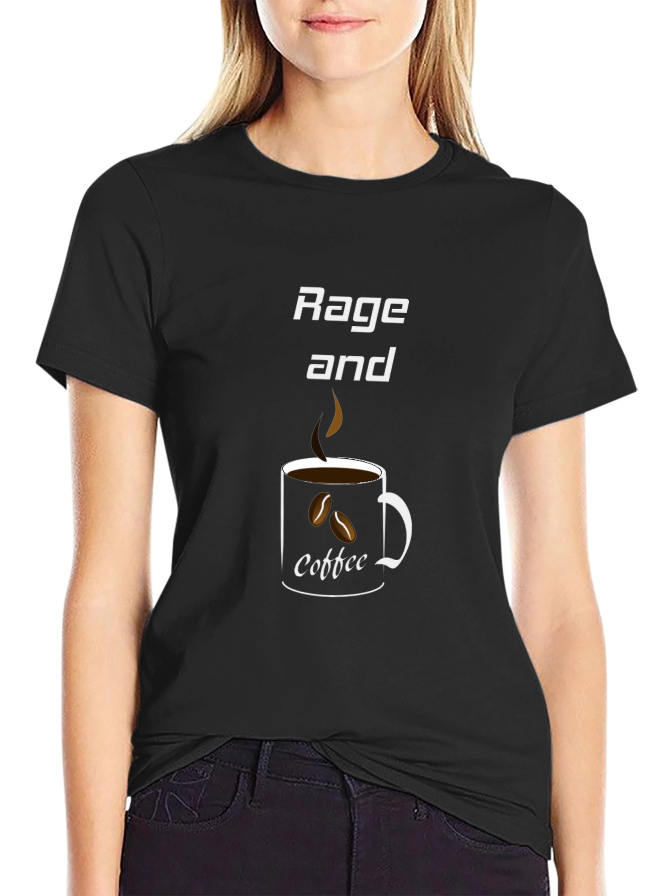 Rage and Coffee Graphic T-Shirt