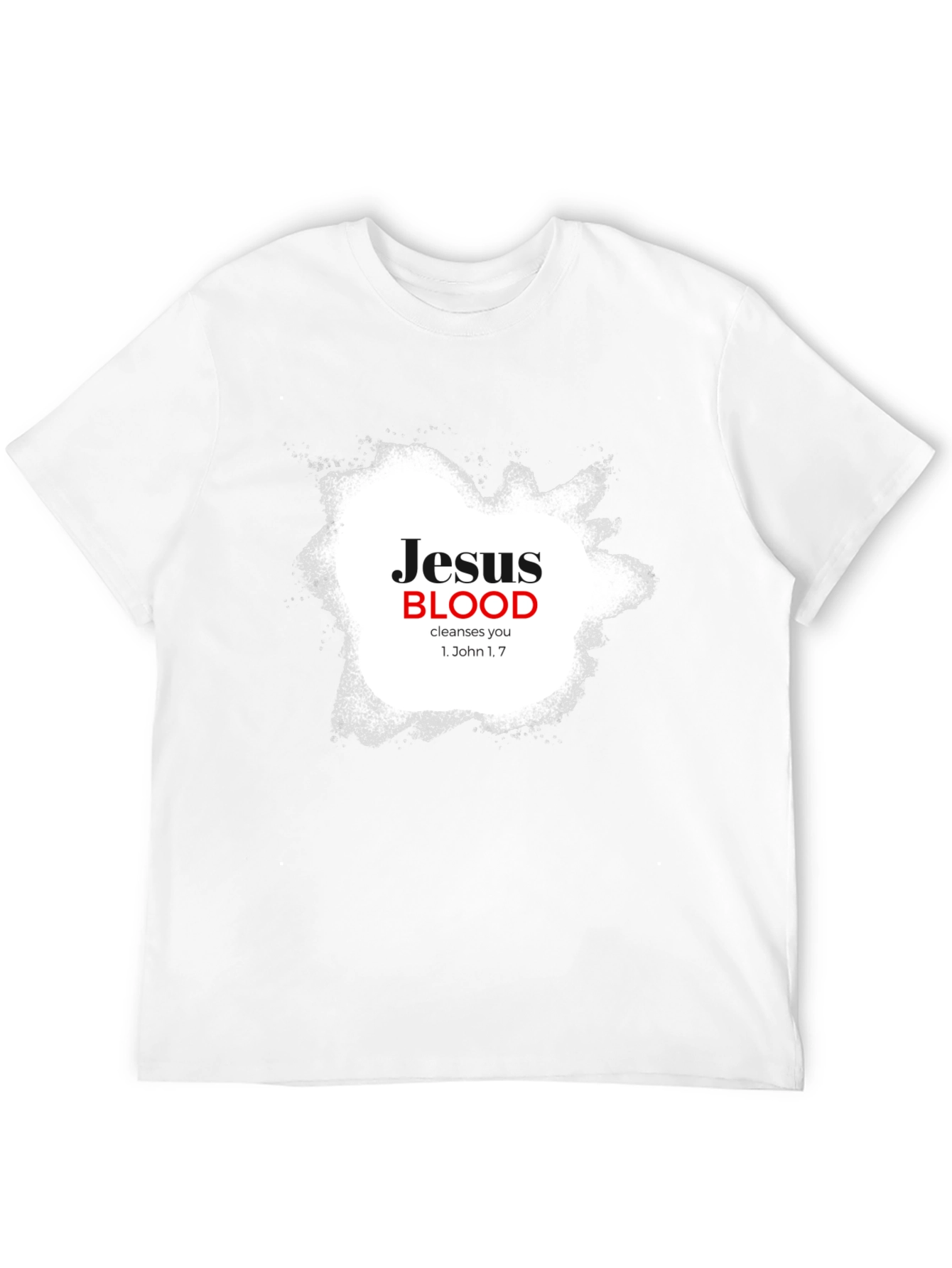 Jesus Blood Cleanses You Black T-Shirt