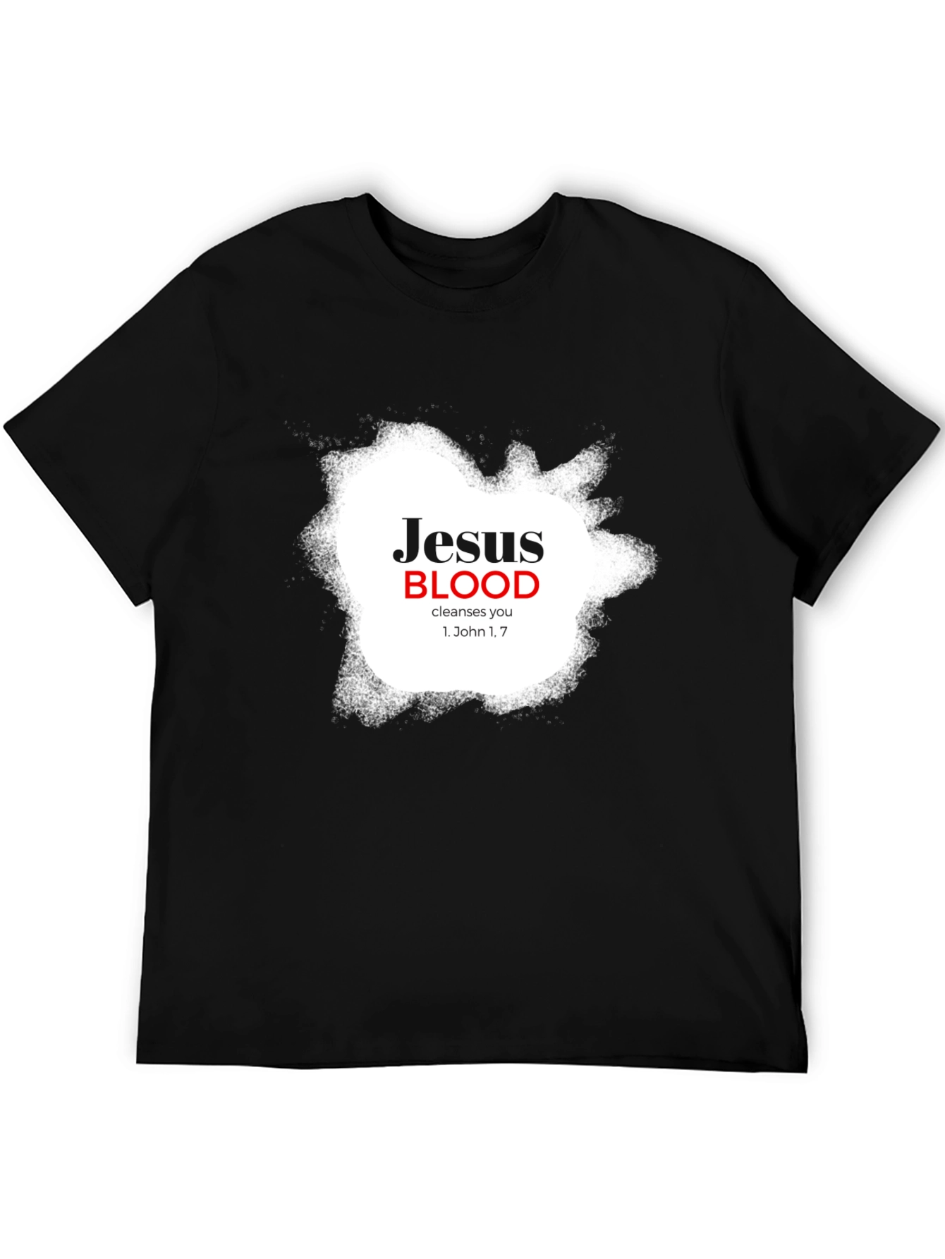 Jesus Blood Cleanses You Black T-Shirt