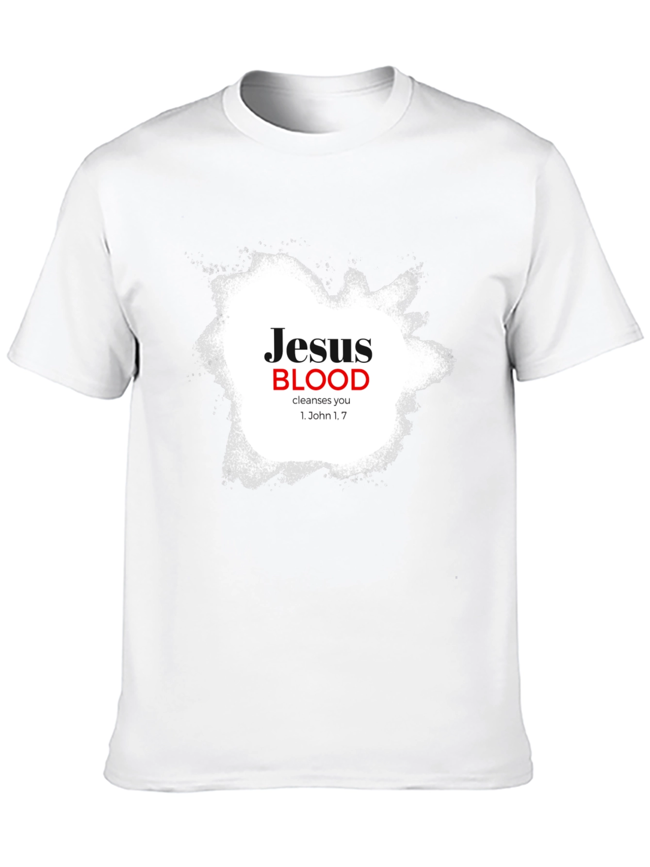Jesus Blood Cleanses You Black T-Shirt