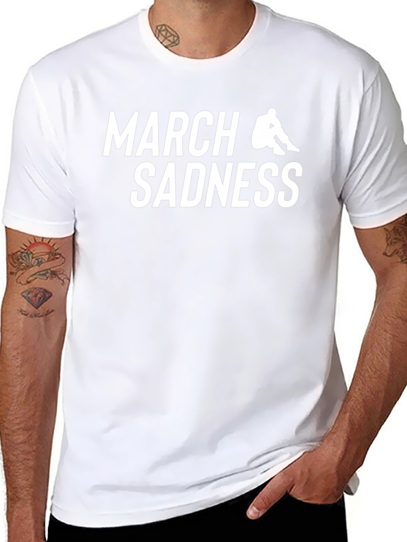 March Sadness Graphic Tee - Black T-Shirt