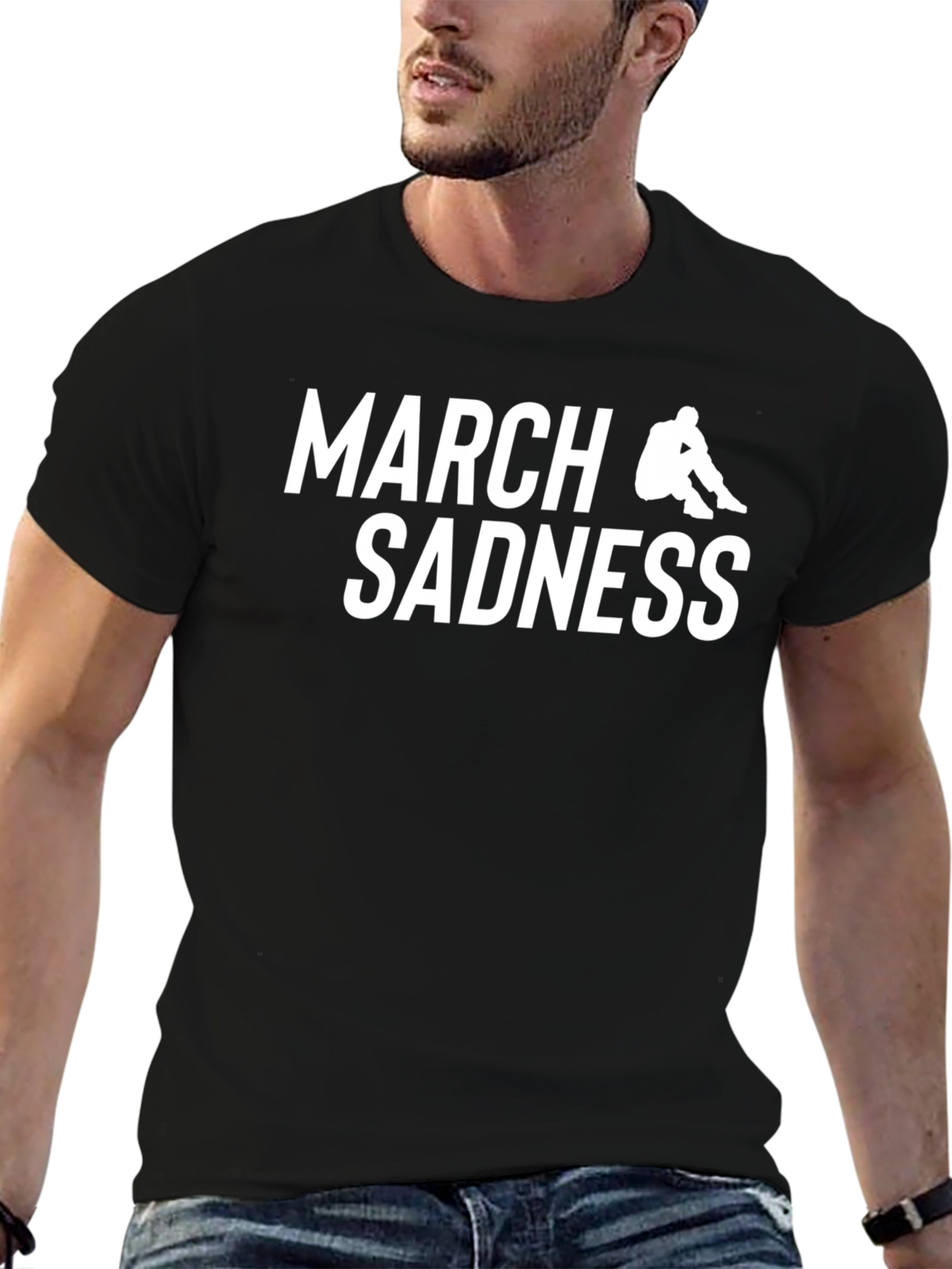 March Sadness Graphic Tee - Black T-Shirt