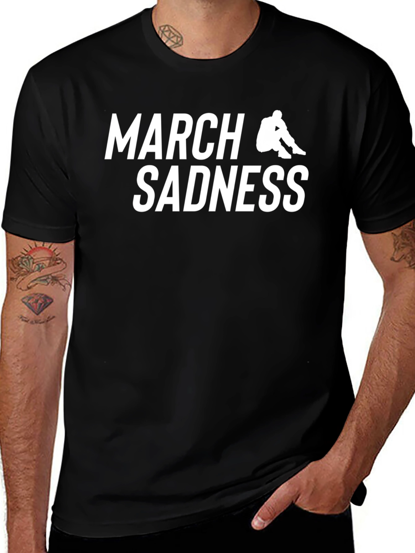 March Sadness Graphic Tee - Black T-Shirt