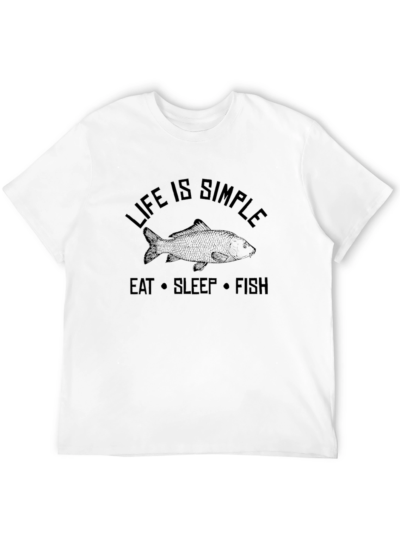 Life is Simple Eat Sleep Fish T-Shirt