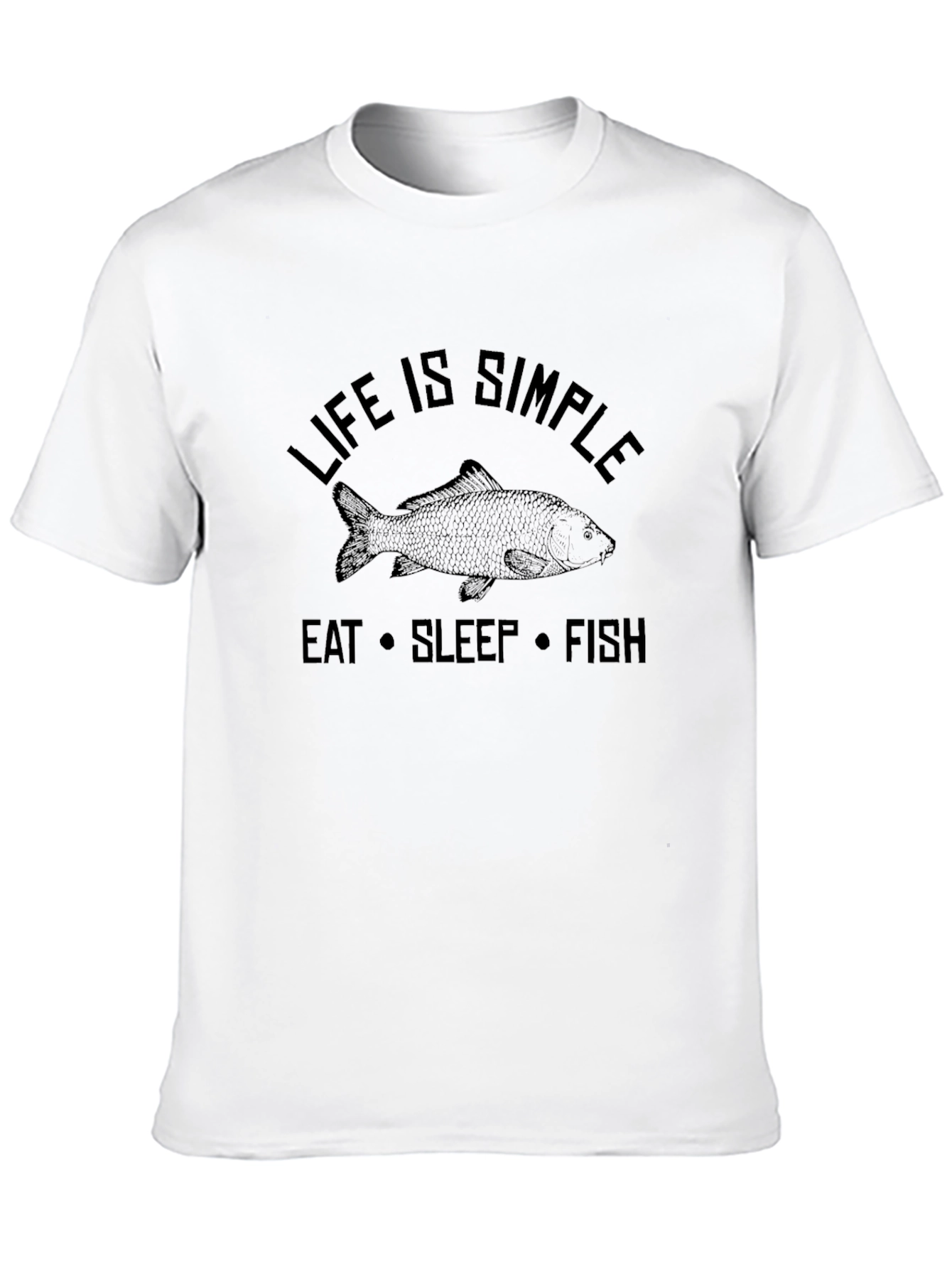 Life is Simple Eat Sleep Fish T-Shirt