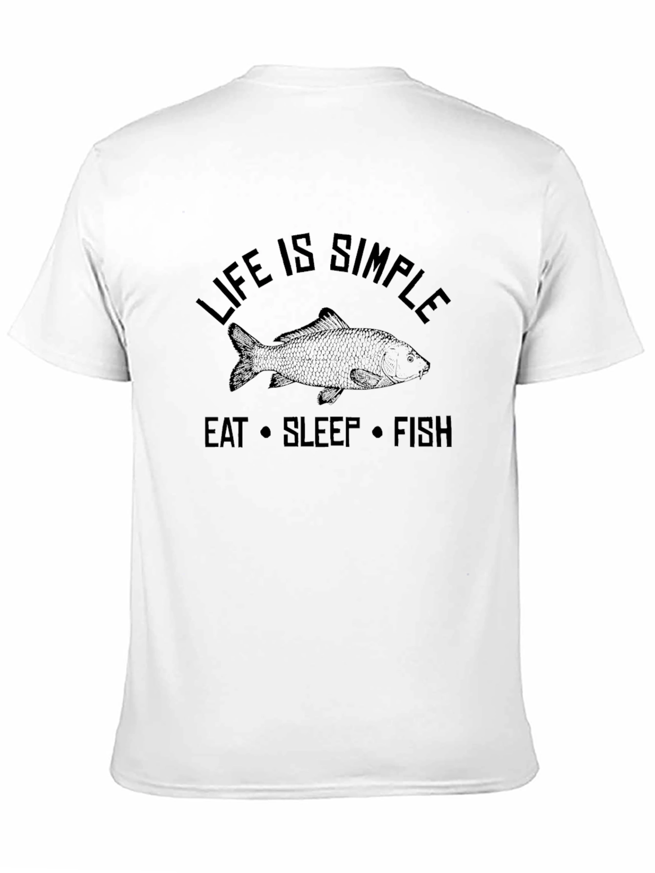 Life is Simple Eat Sleep Fish T-Shirt