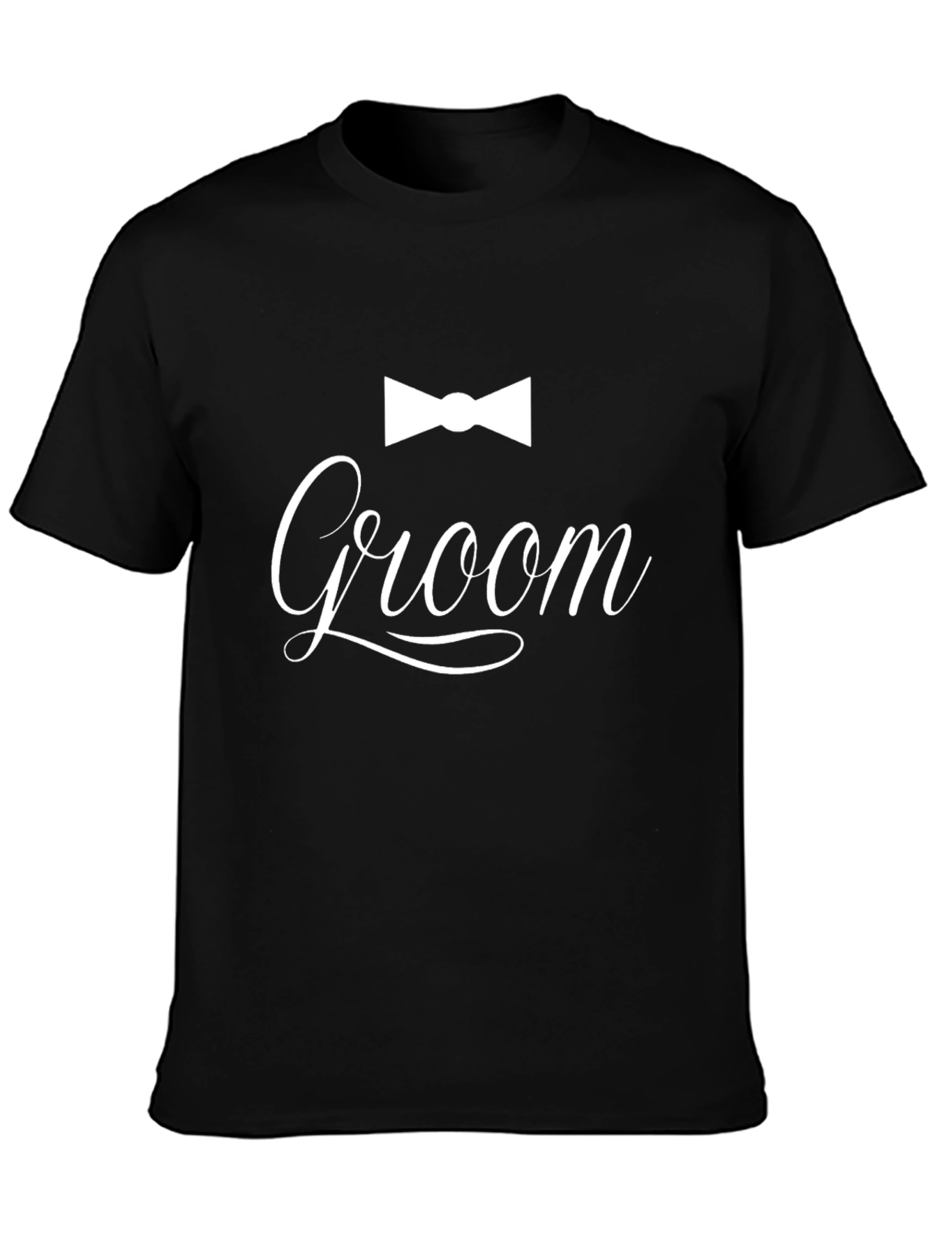 Groom T-Shirt - Bowtie Design Wedding Party Apparel
