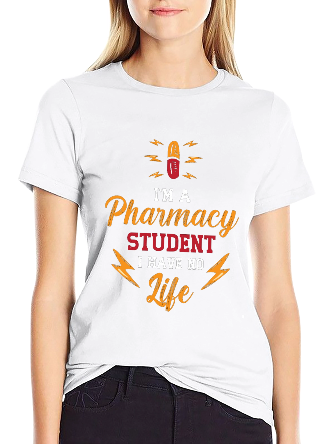 Pharmacy Student No Life T-Shirt - Funny College Apparel