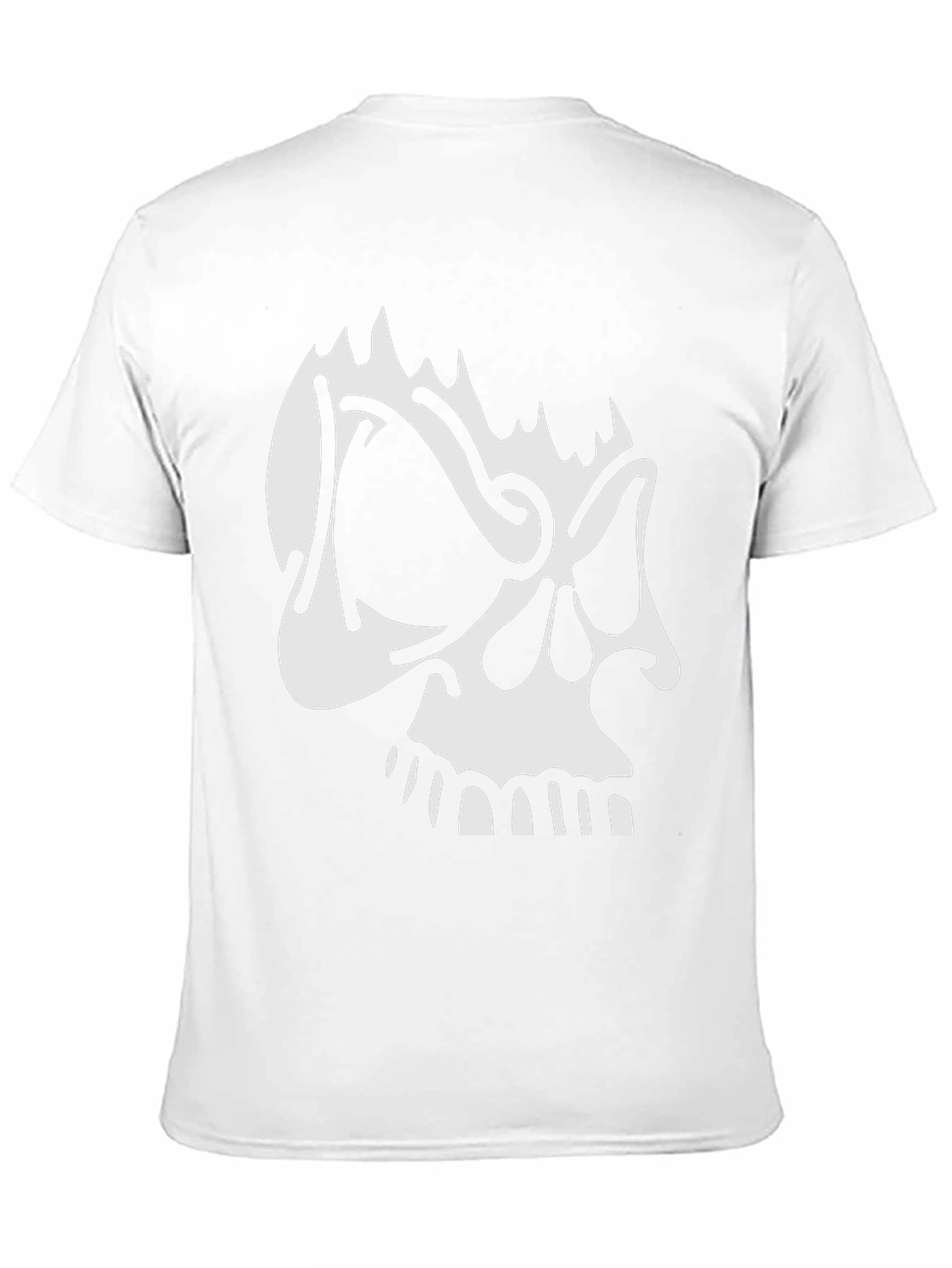 Skull Graphic Print Crew Neck T-Shirt