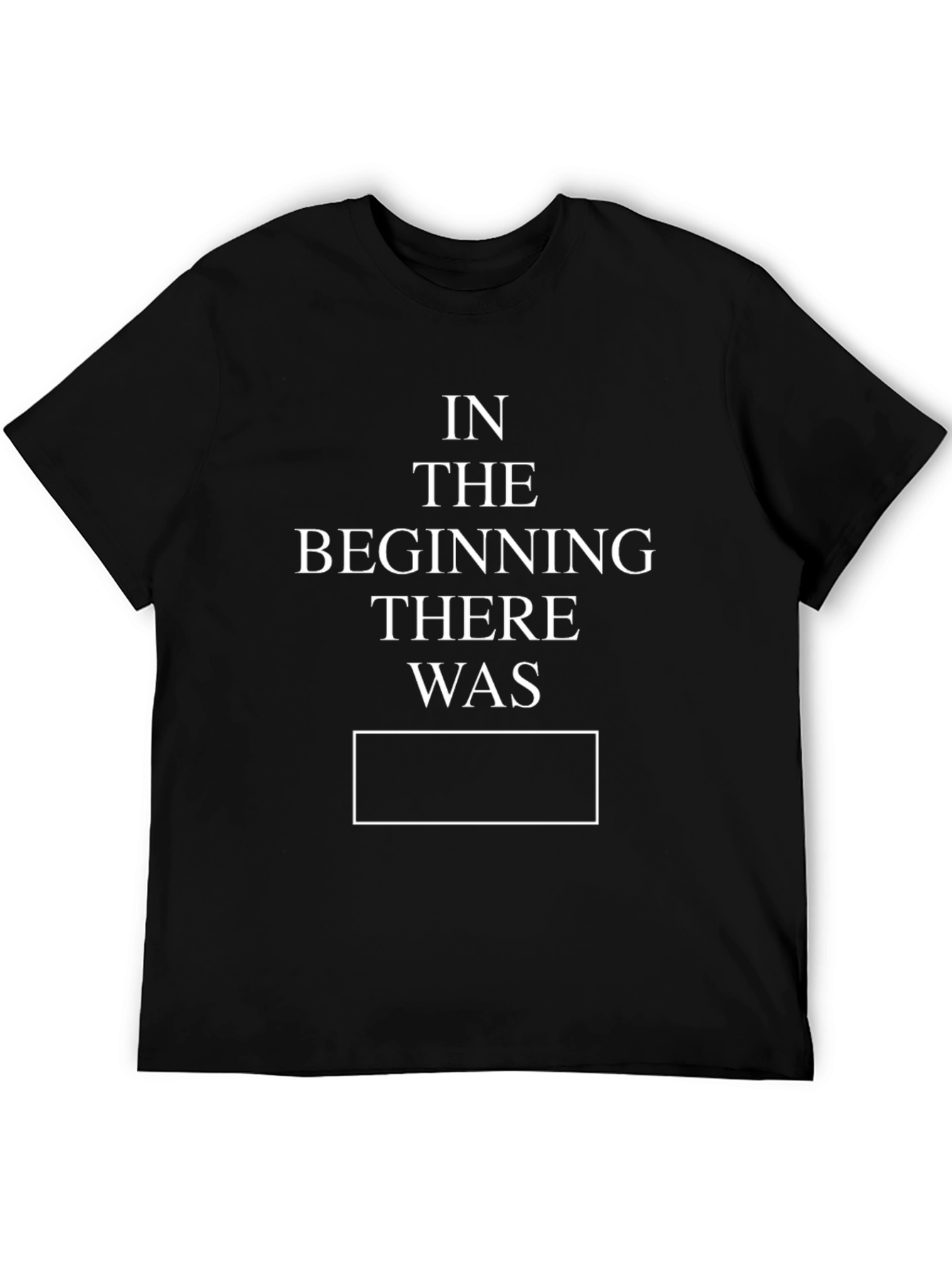 In the Beginning T-Shirt - Black