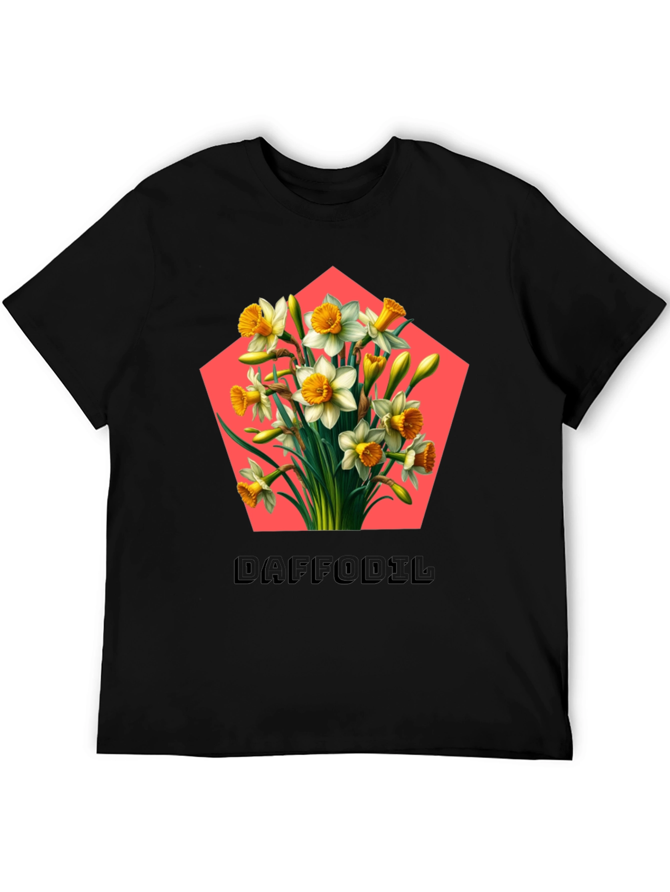 Daffodil Flower Graphic Tee - Botanical Style