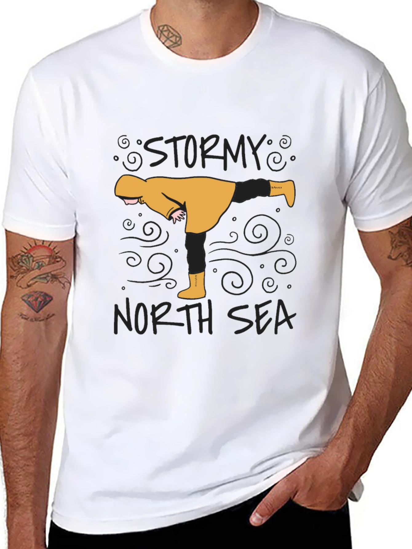 Stormy North Sea Graphic T-Shirt