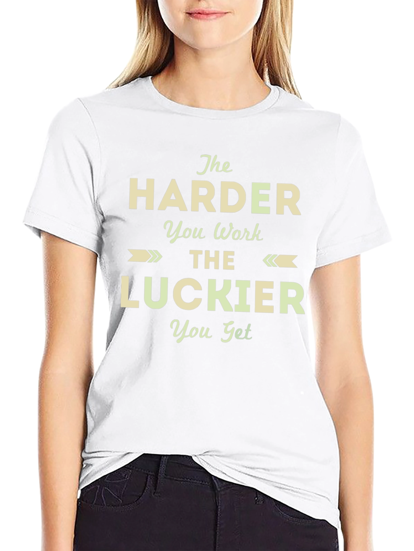 The Harder You Work T-Shirt Motivational Graphic Tee