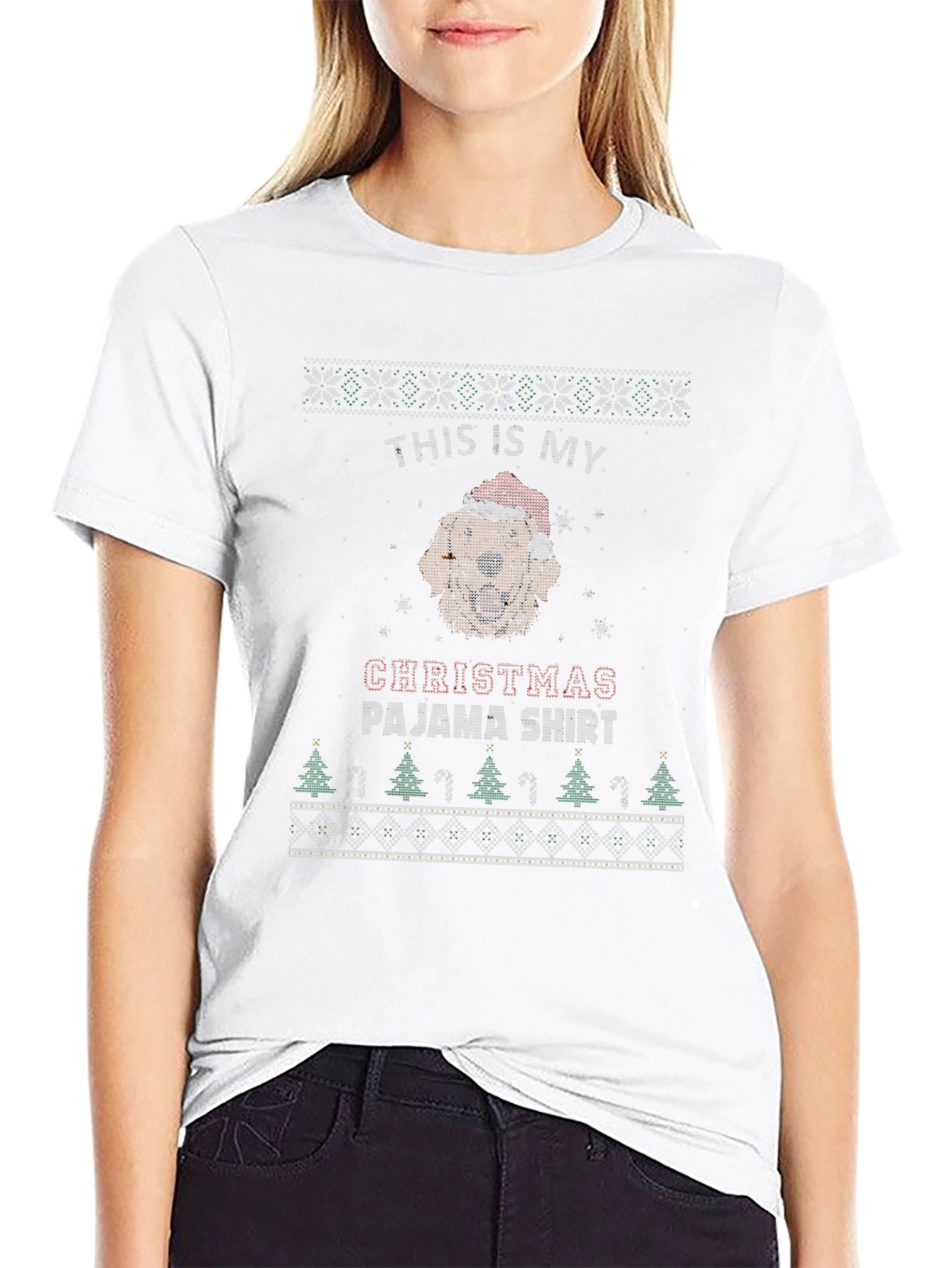 Funny Christmas Dog Pajama Shirt