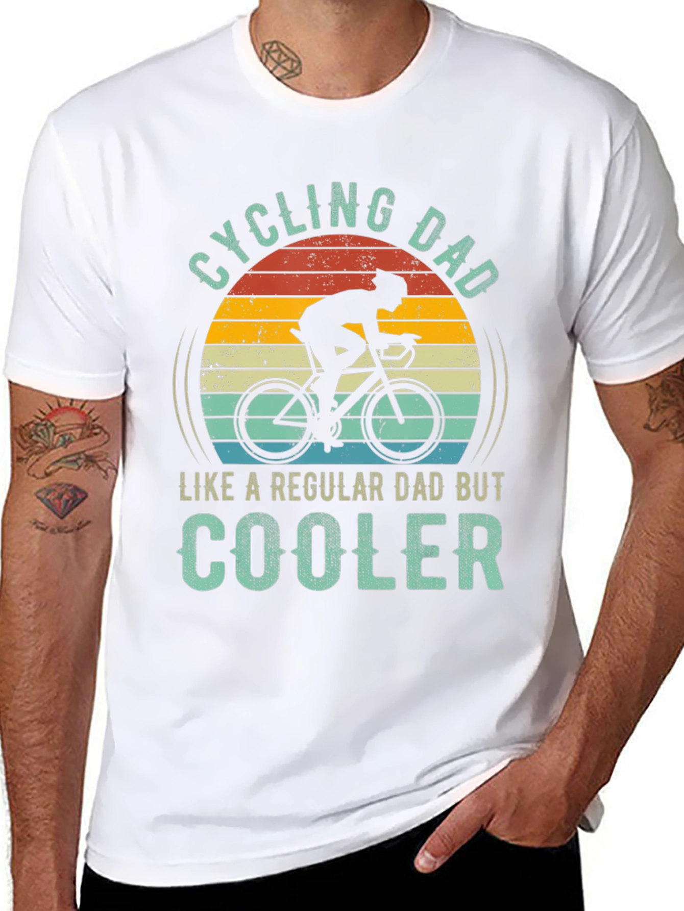 Cycling Dad T-Shirt - Cool Dad Edition