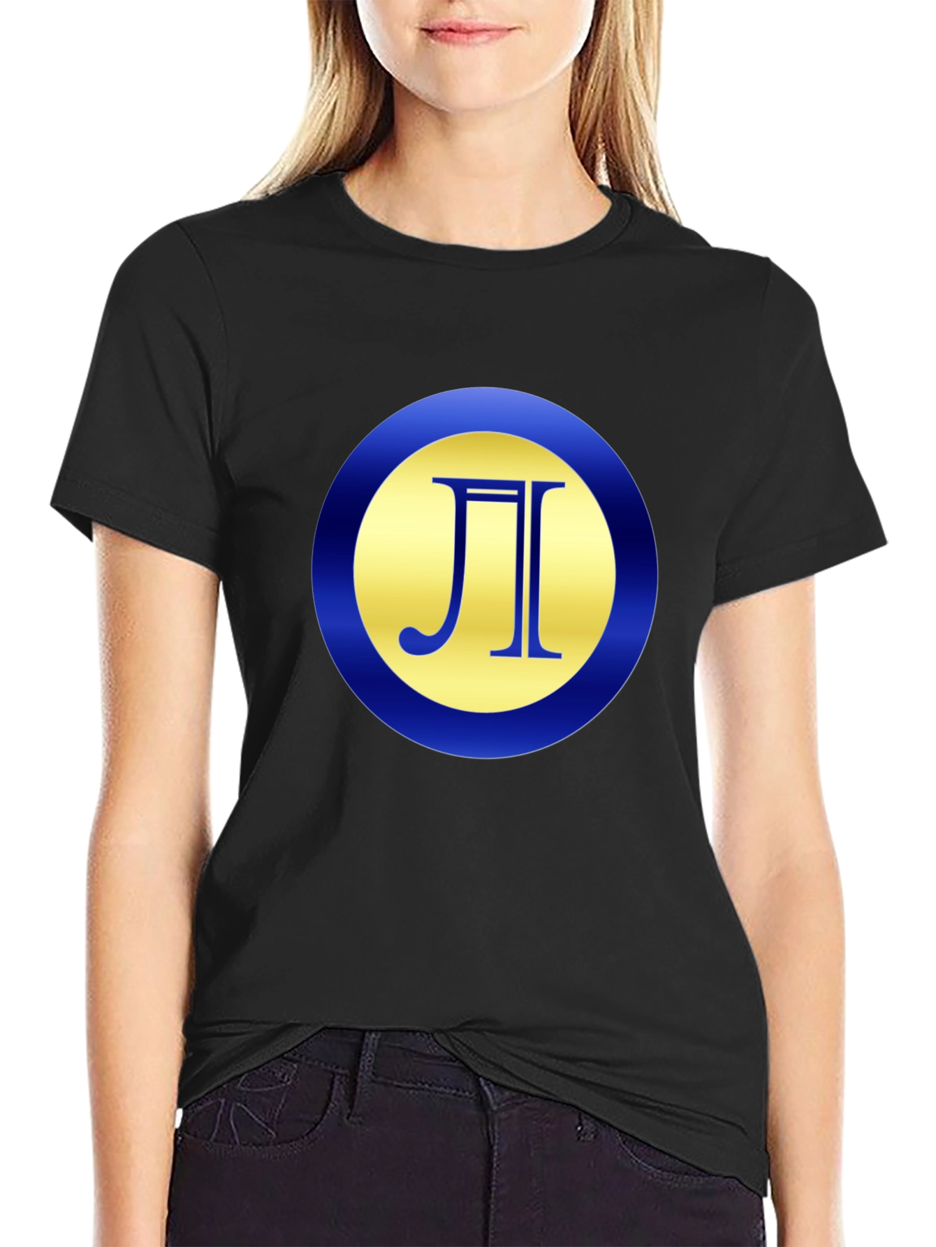 Unique Symbol Graphic Tee - Black