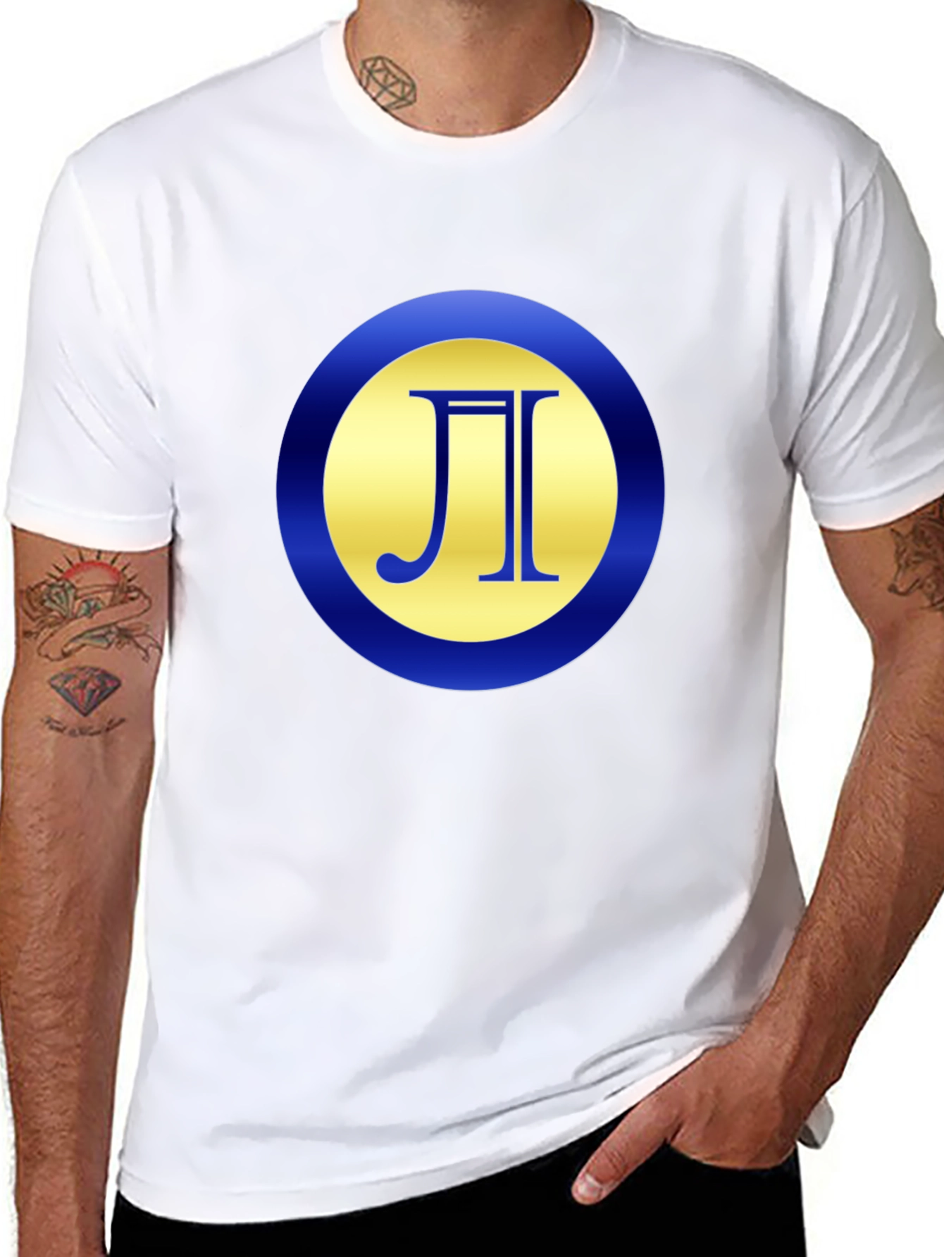 Unique Symbol Graphic Tee - Black