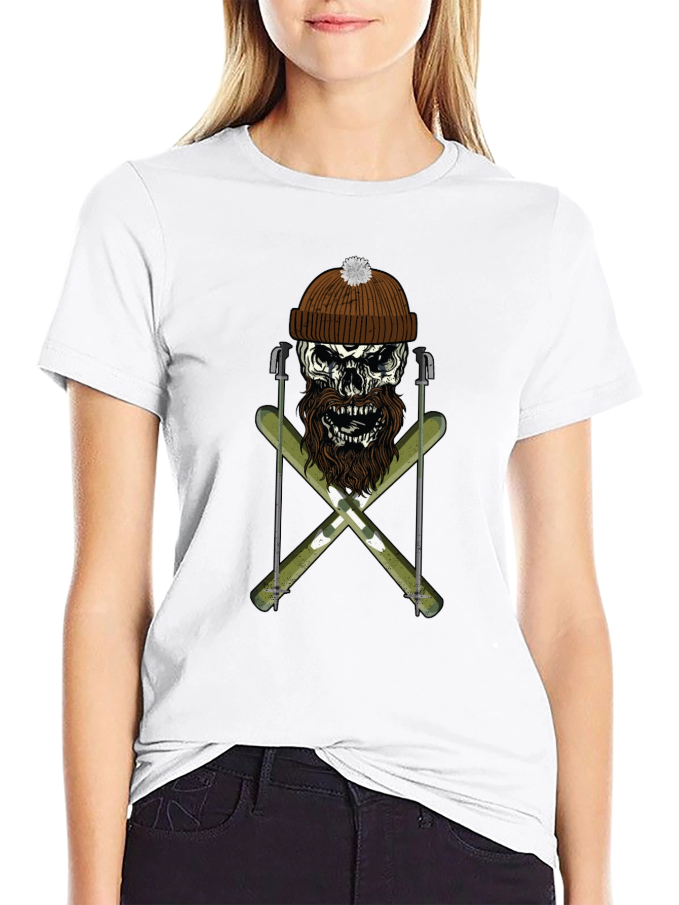 Skull & Skis Graphic Tee