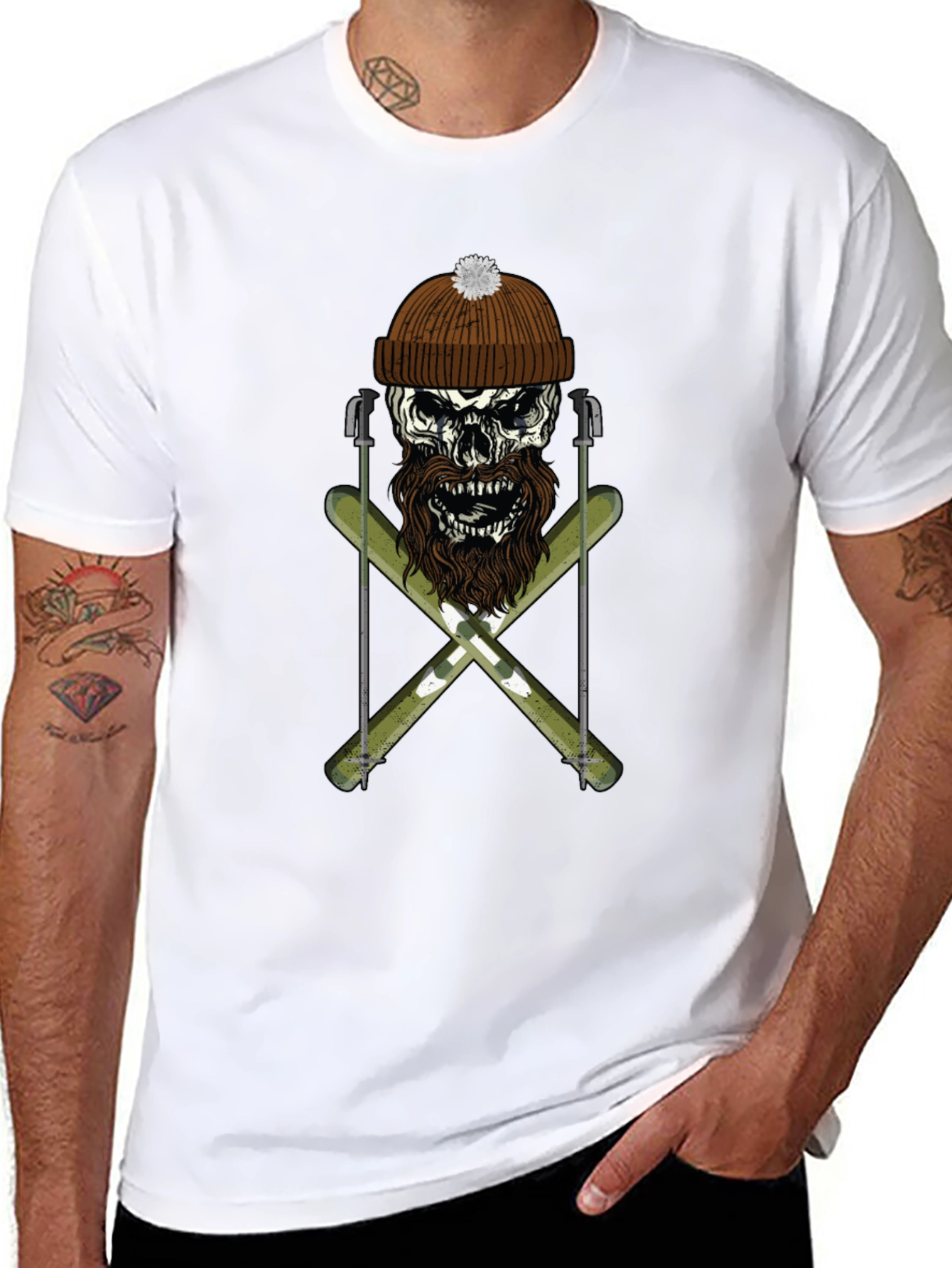 Skull & Skis Graphic Tee