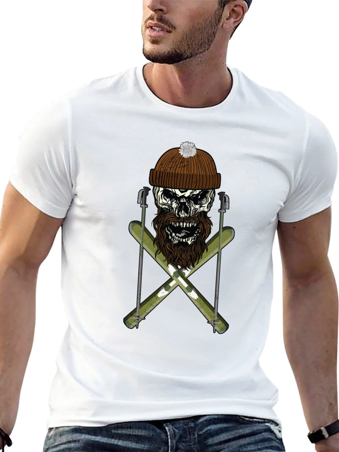 Skull & Skis Graphic Tee