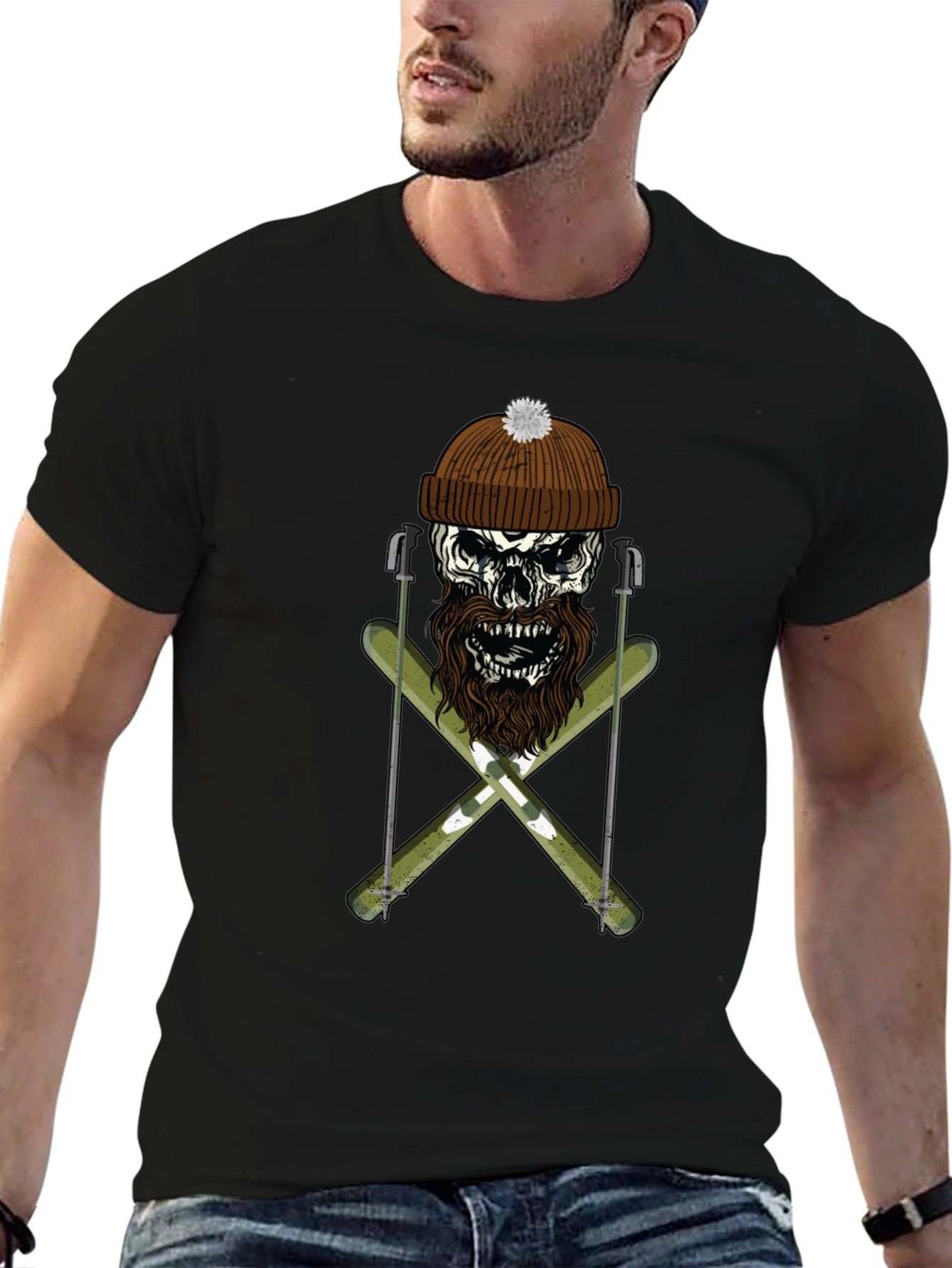 Skull & Skis Graphic Tee
