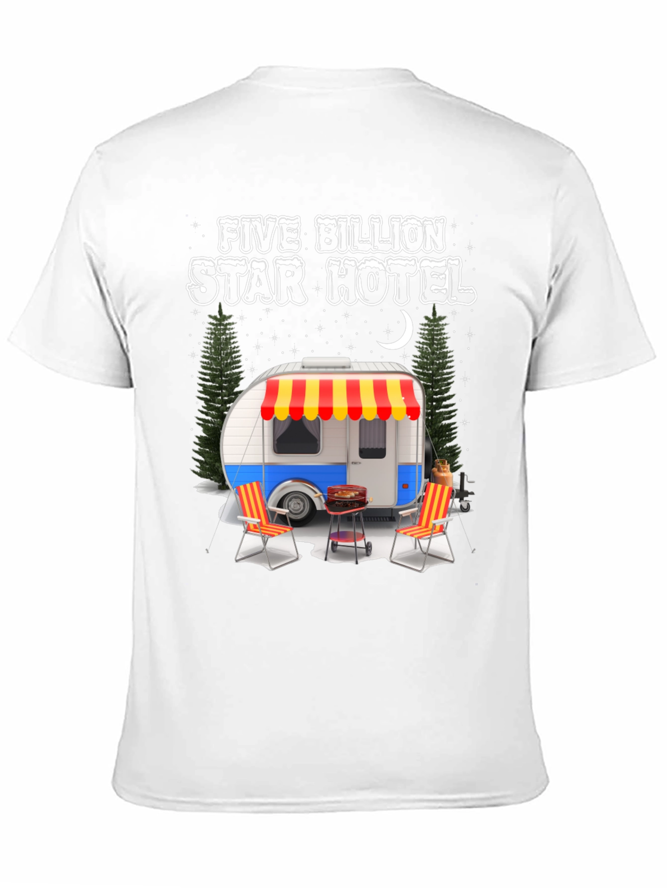 Five Billion Star Hotel Camping Graphic Tee