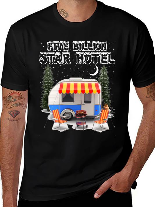 Five Billion Star Hotel Camping Graphic Tee