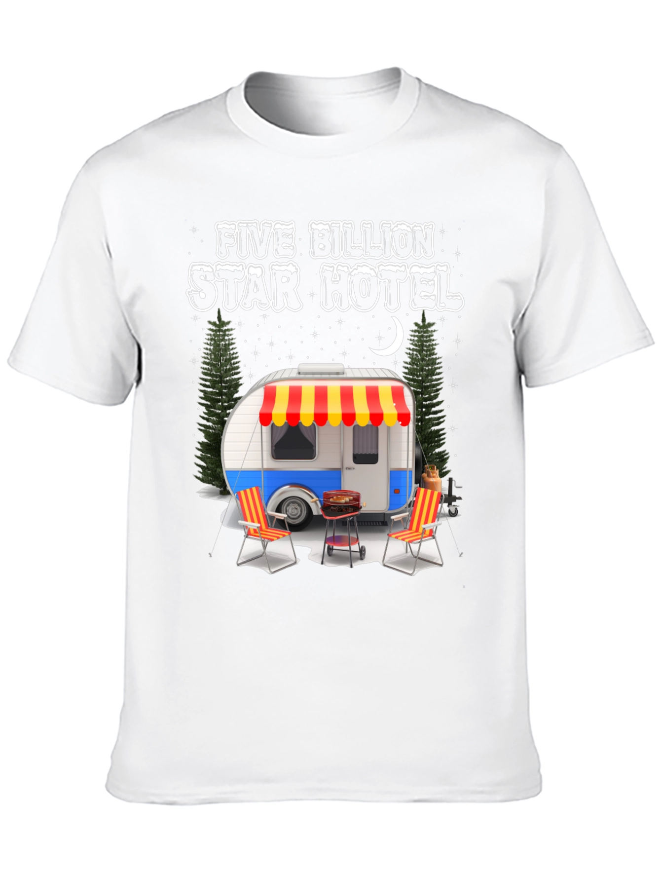 Five Billion Star Hotel Camping Graphic Tee
