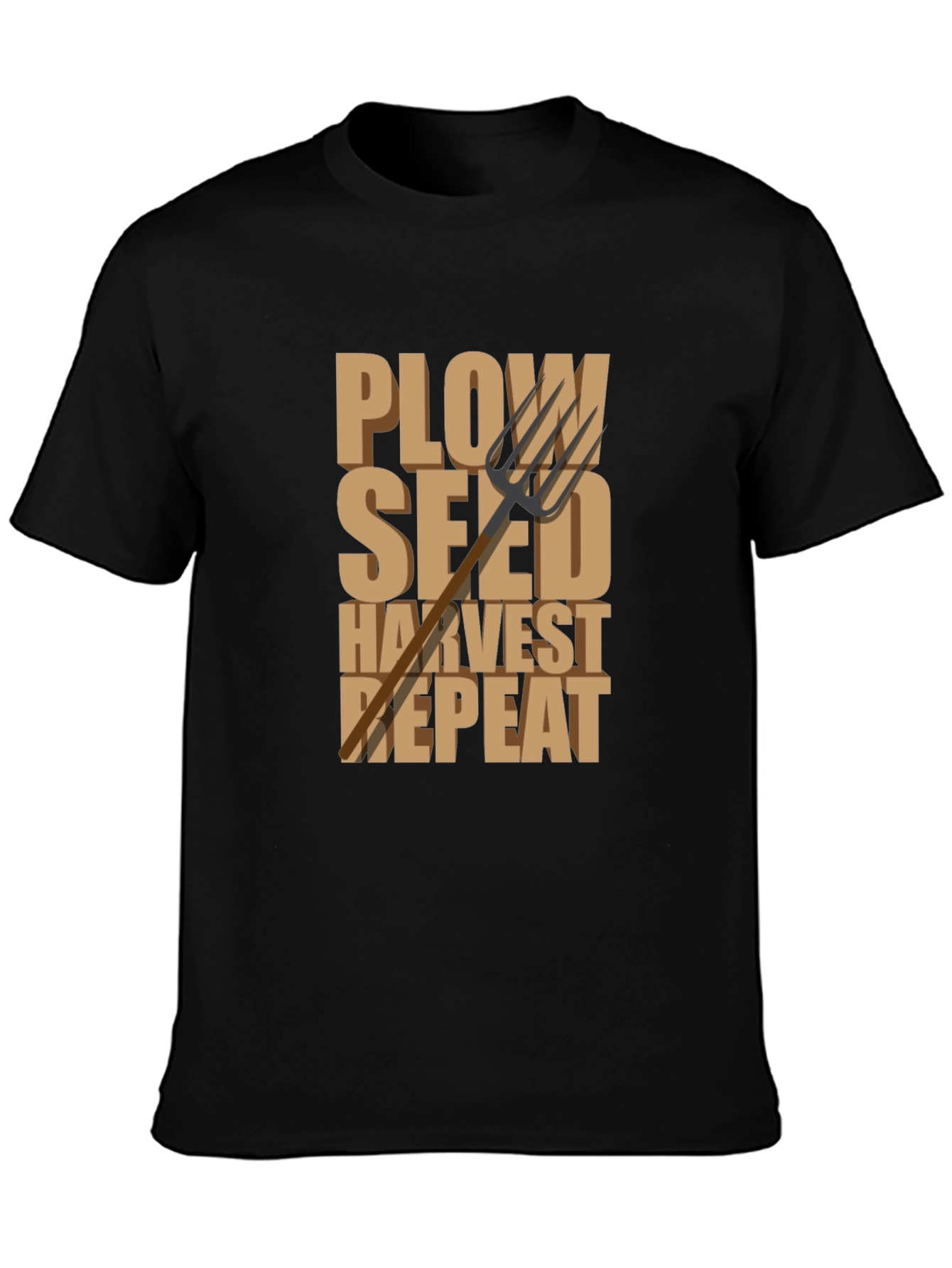Farmers Life T-Shirt - Plow Seed Harvest Repeat