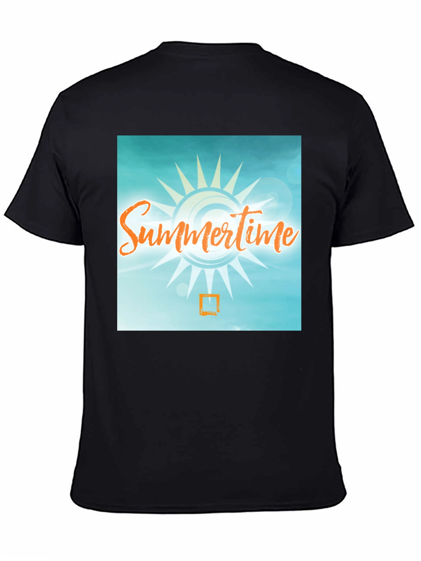 Summertime Graphic T-Shirt - Black Casual Tee