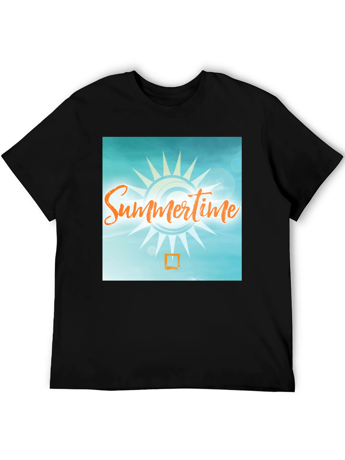 Summertime Graphic T-Shirt - Black Casual Tee