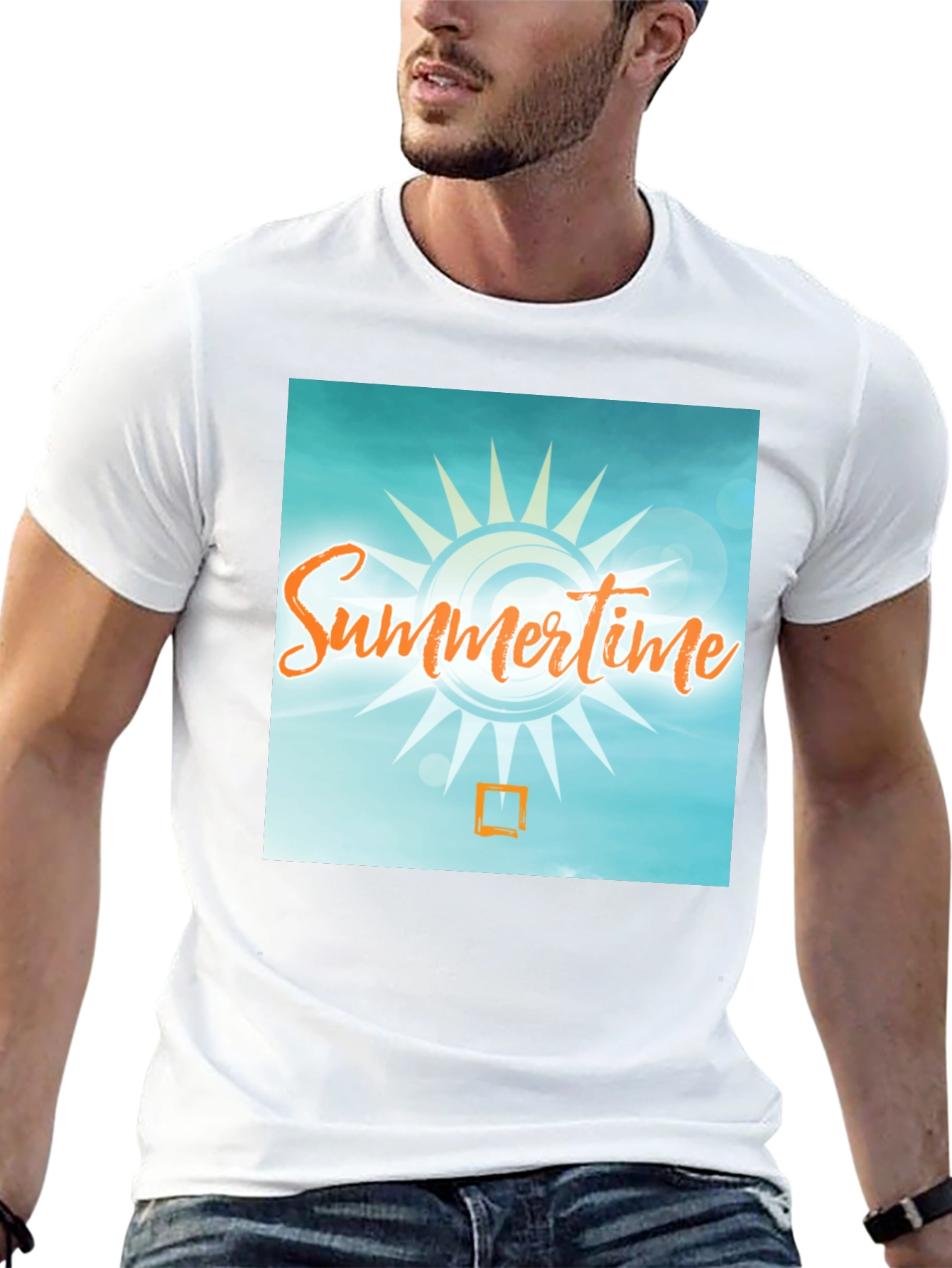 Summertime Graphic T-Shirt - Black Casual Tee