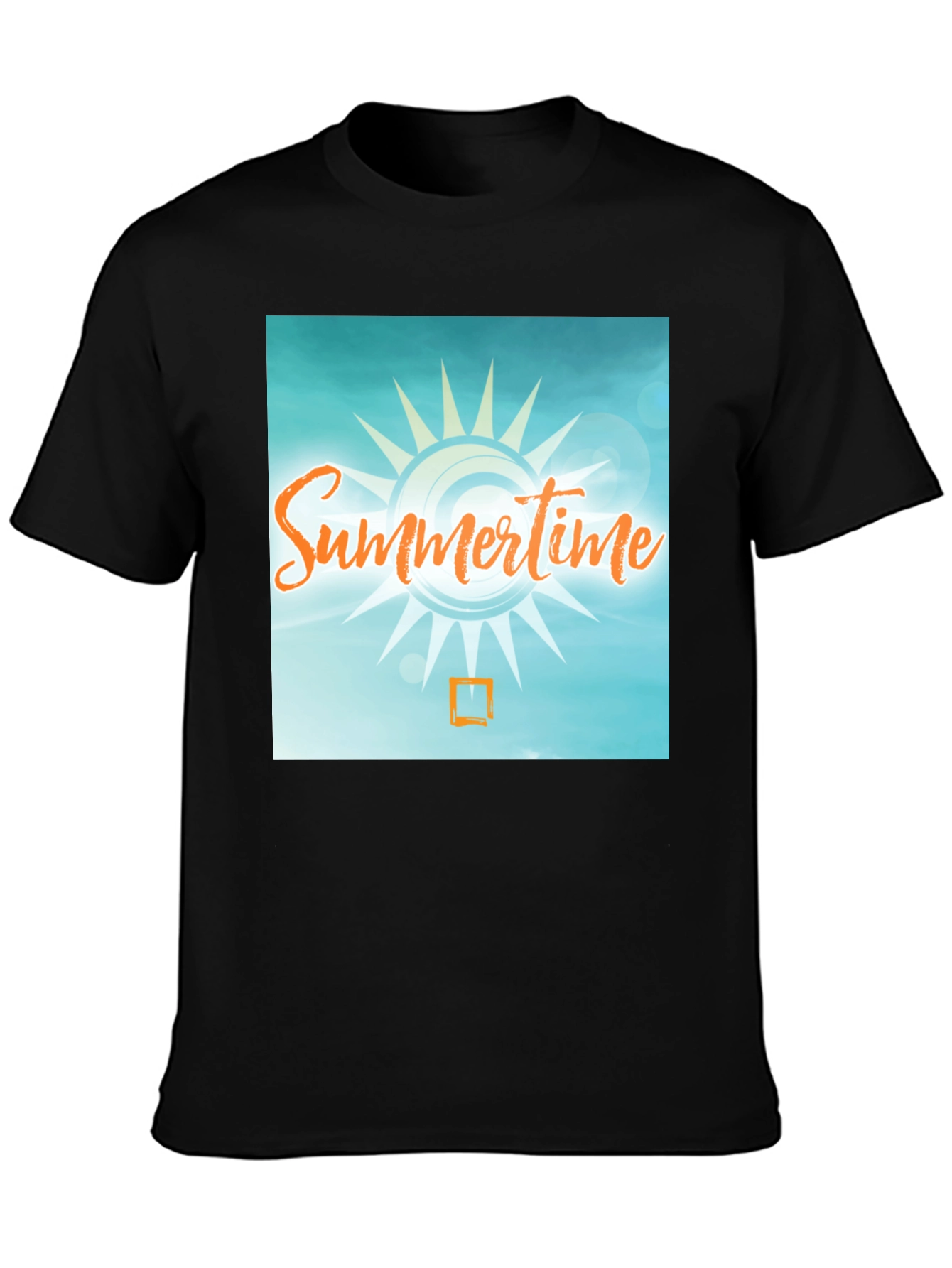 Summertime Graphic T-Shirt - Black Casual Tee